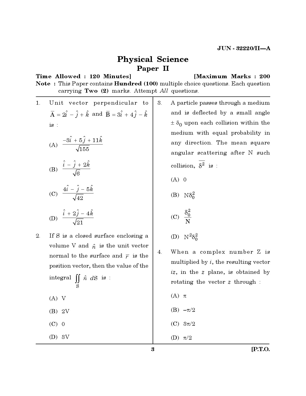 Maharashtra SET Physical Science Question Paper II June 2020 2