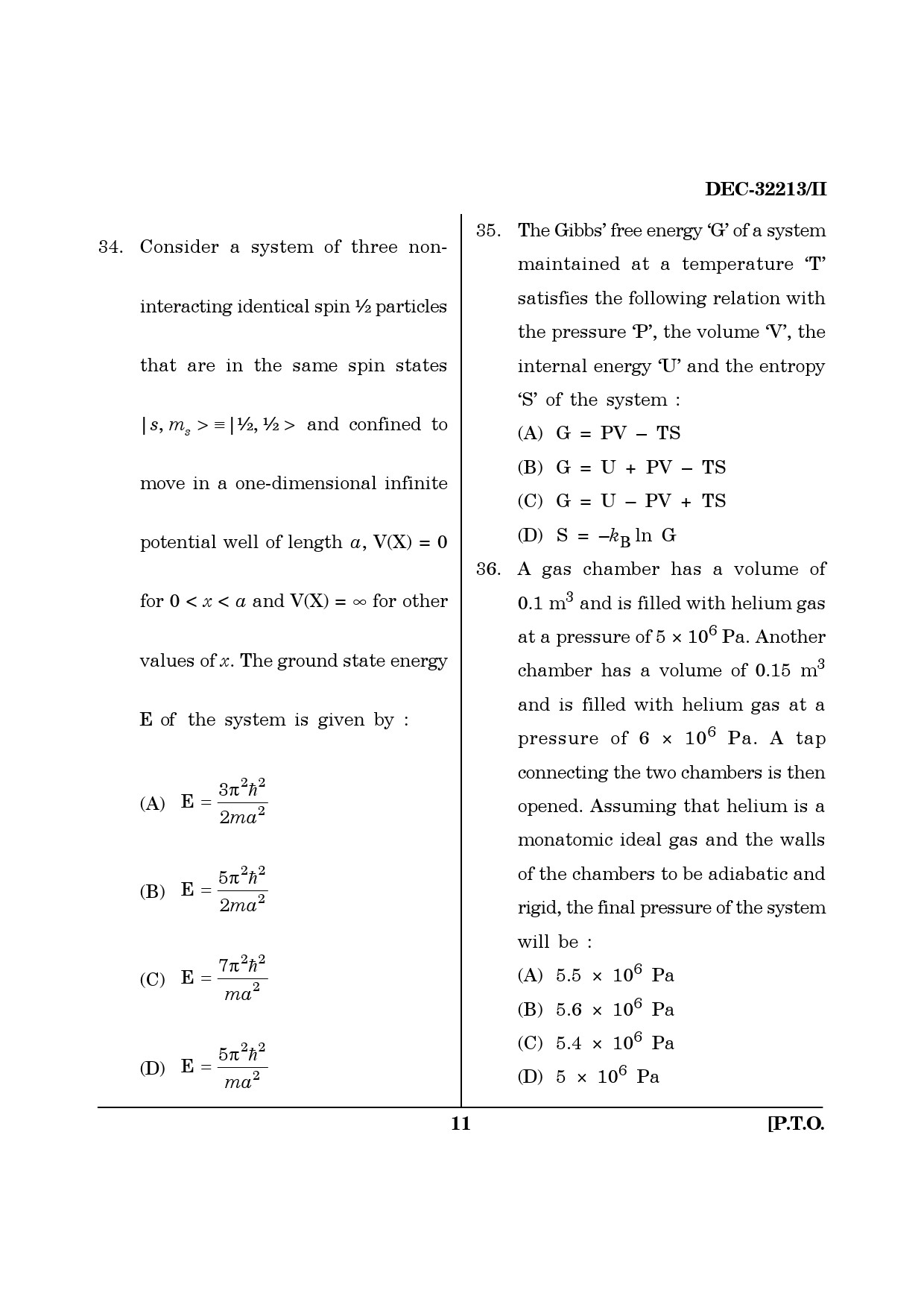 Maharashtra SET Physics Question Paper II December 2013 10