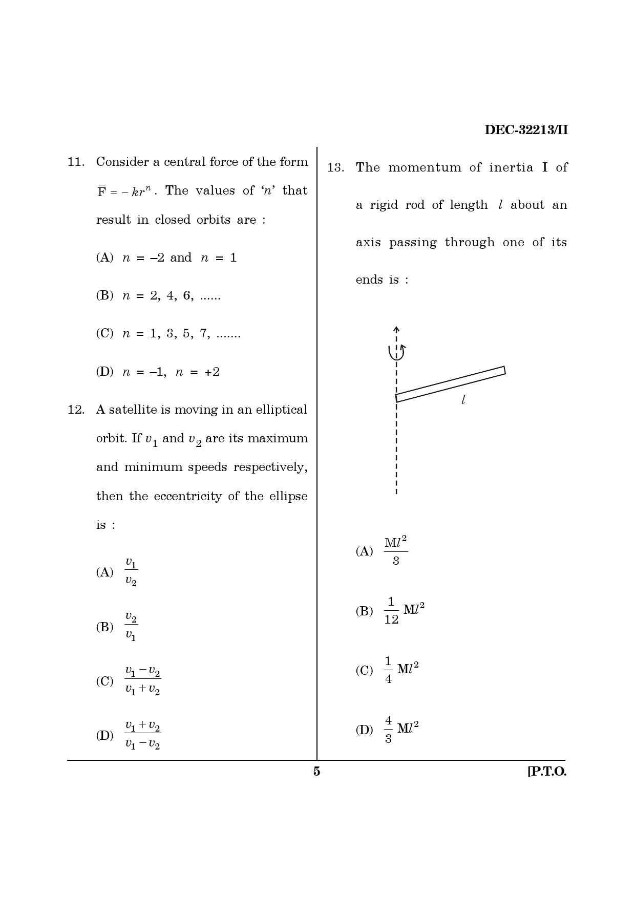 Maharashtra SET Physics Question Paper II December 2013 4