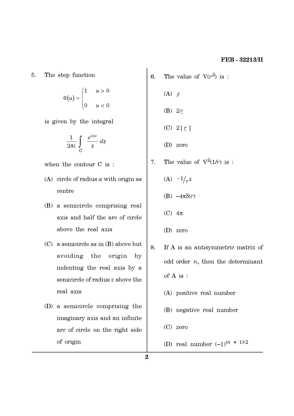 Maharashtra SET Physics Question Paper II February 2013 2