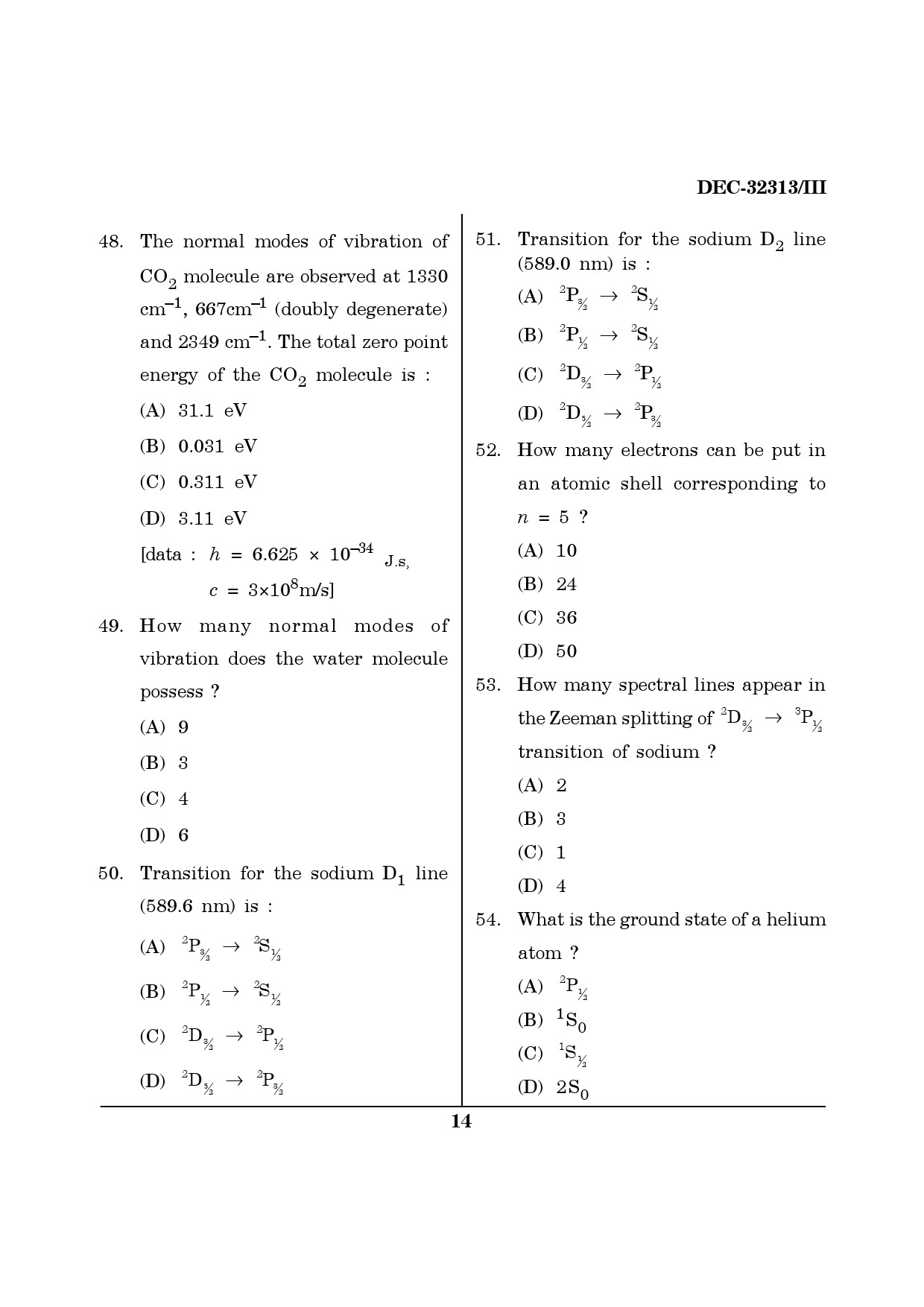 Maharashtra SET Physics Question Paper III December 2013 13