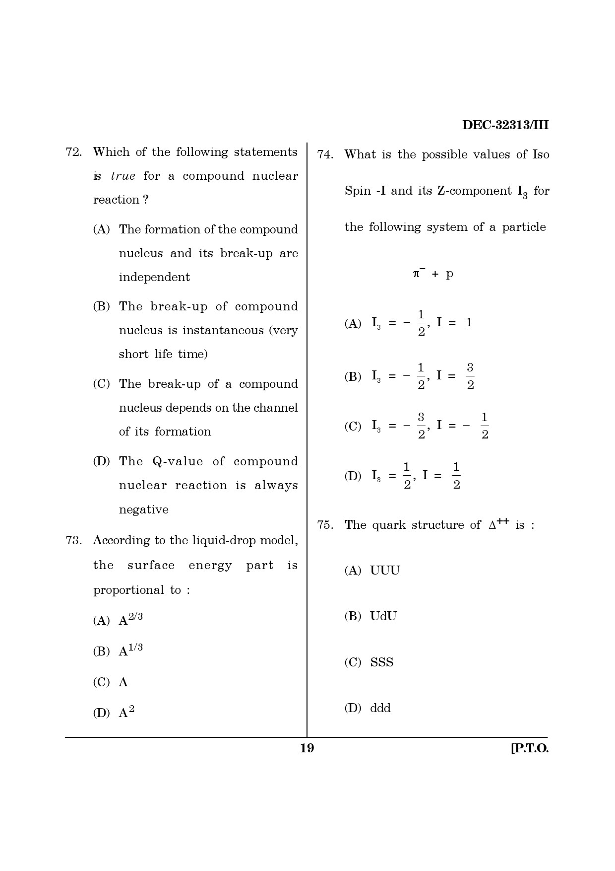 Maharashtra SET Physics Question Paper III December 2013 18