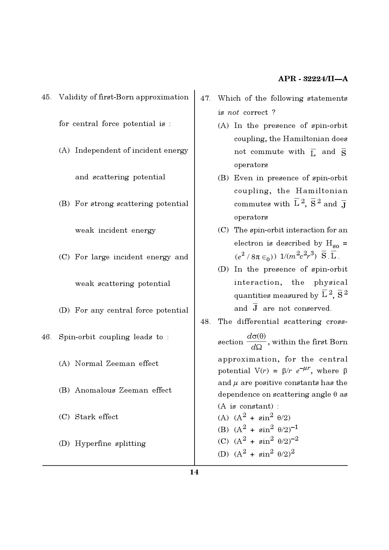 MH SET Physical Science Question Paper II April 2024 13