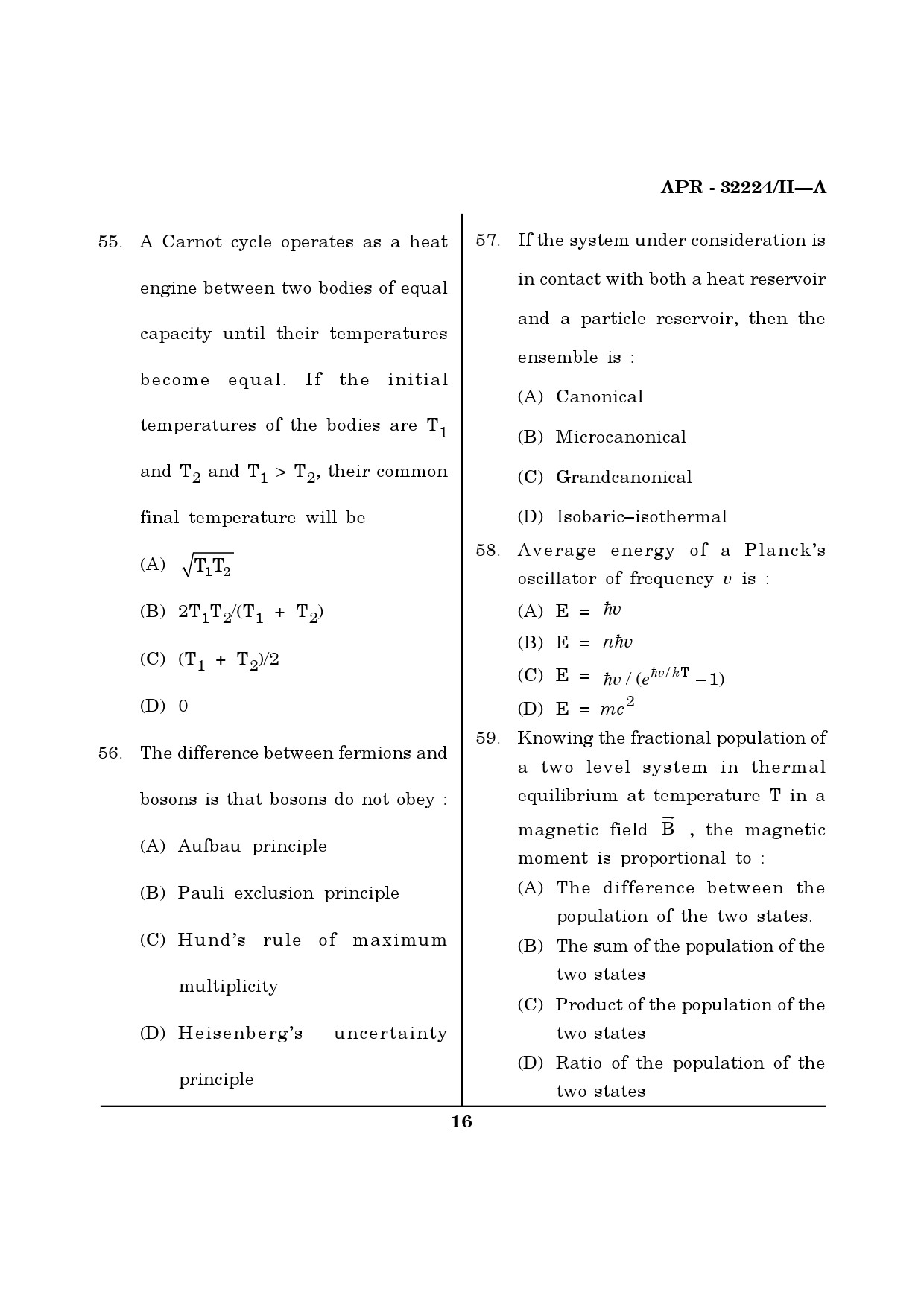 MH SET Physical Science Question Paper II April 2024 15