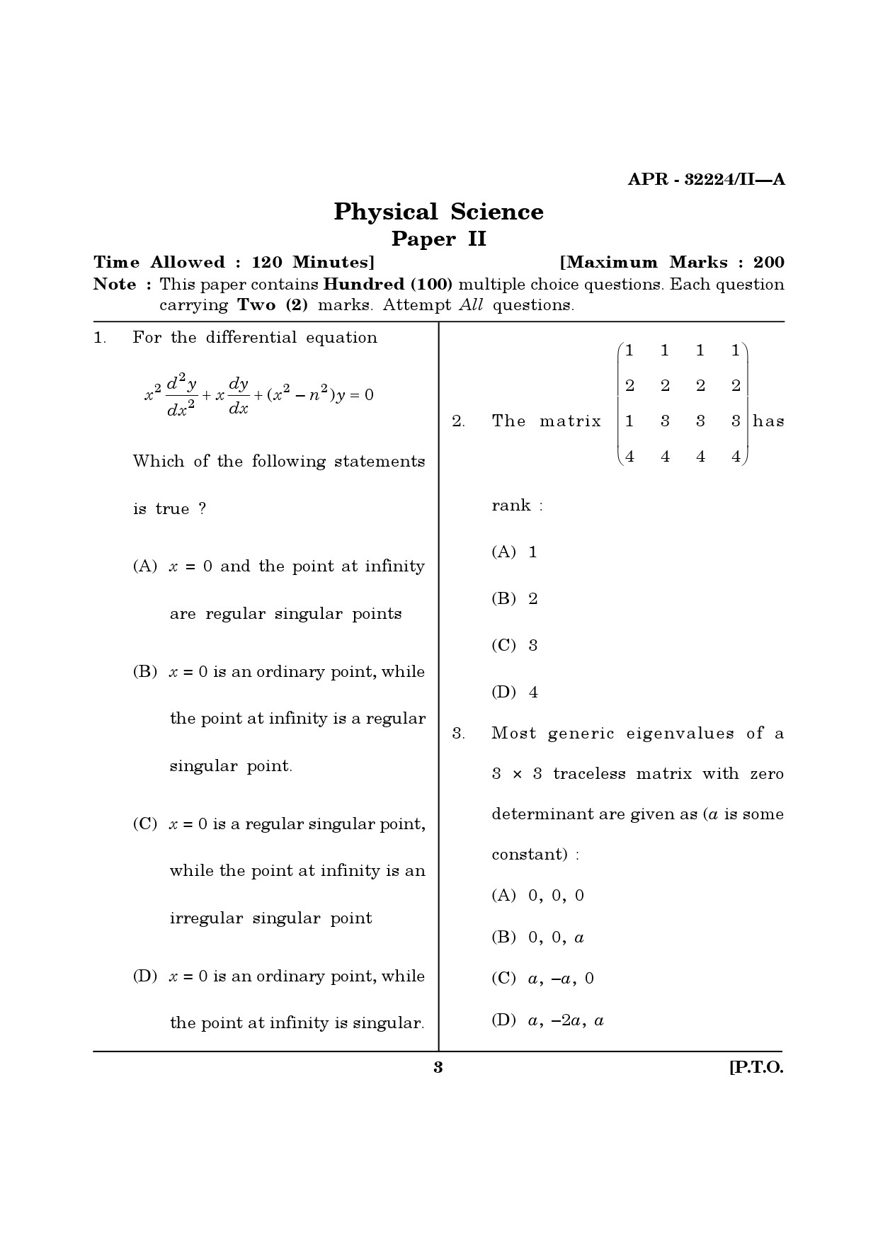 MH SET Physical Science Question Paper II April 2024 2