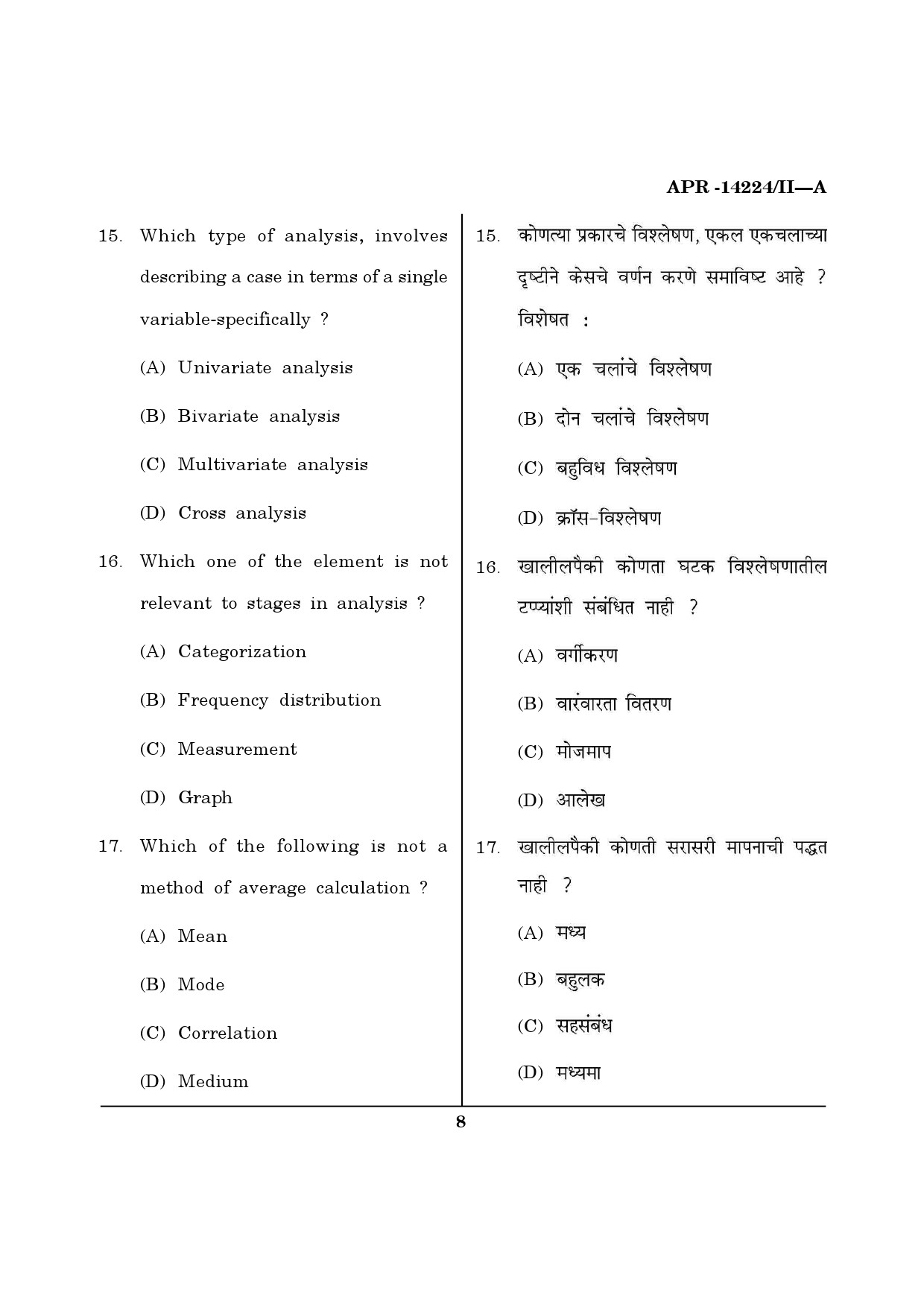 MH SET Sociology Question Paper II April 2024 7