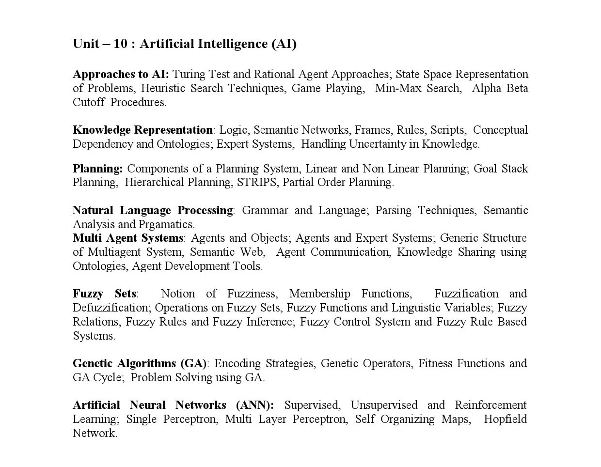 Maharashtra State Eligibility Test Computer Science and Application Syllabus 2023 8