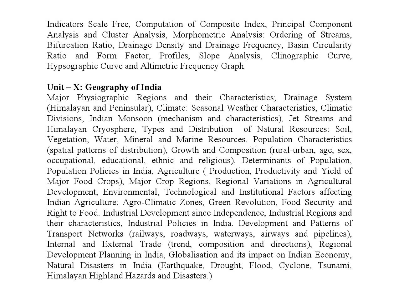 Maharashtra State Eligibility Test Geography Syllabus 2023 6