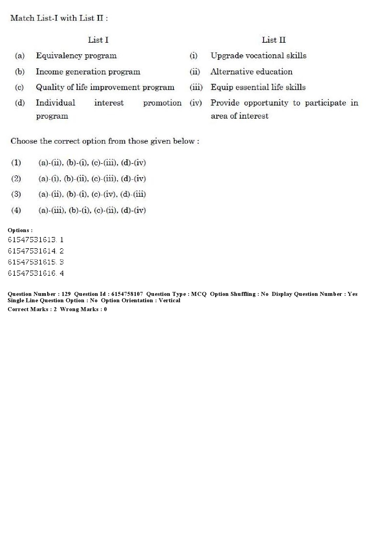 UGC NET Adult Education Question Paper December 2019 123