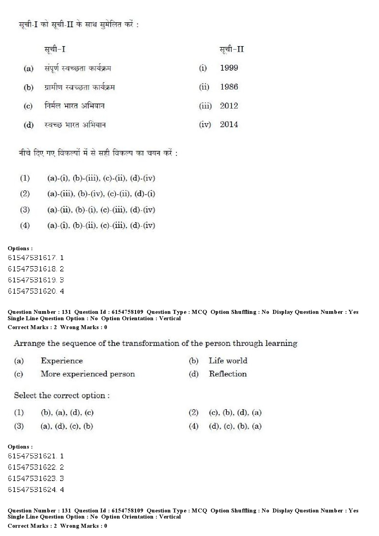 UGC NET Adult Education Question Paper December 2019 126