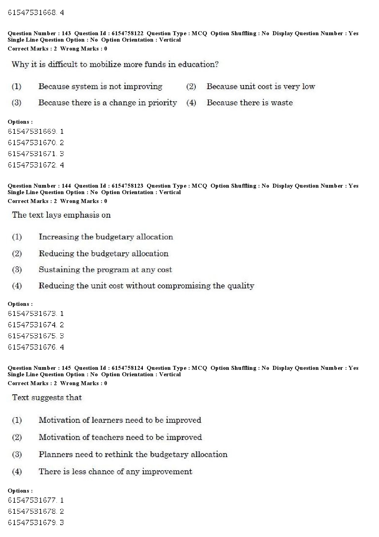 UGC NET Adult Education Question Paper December 2019 136