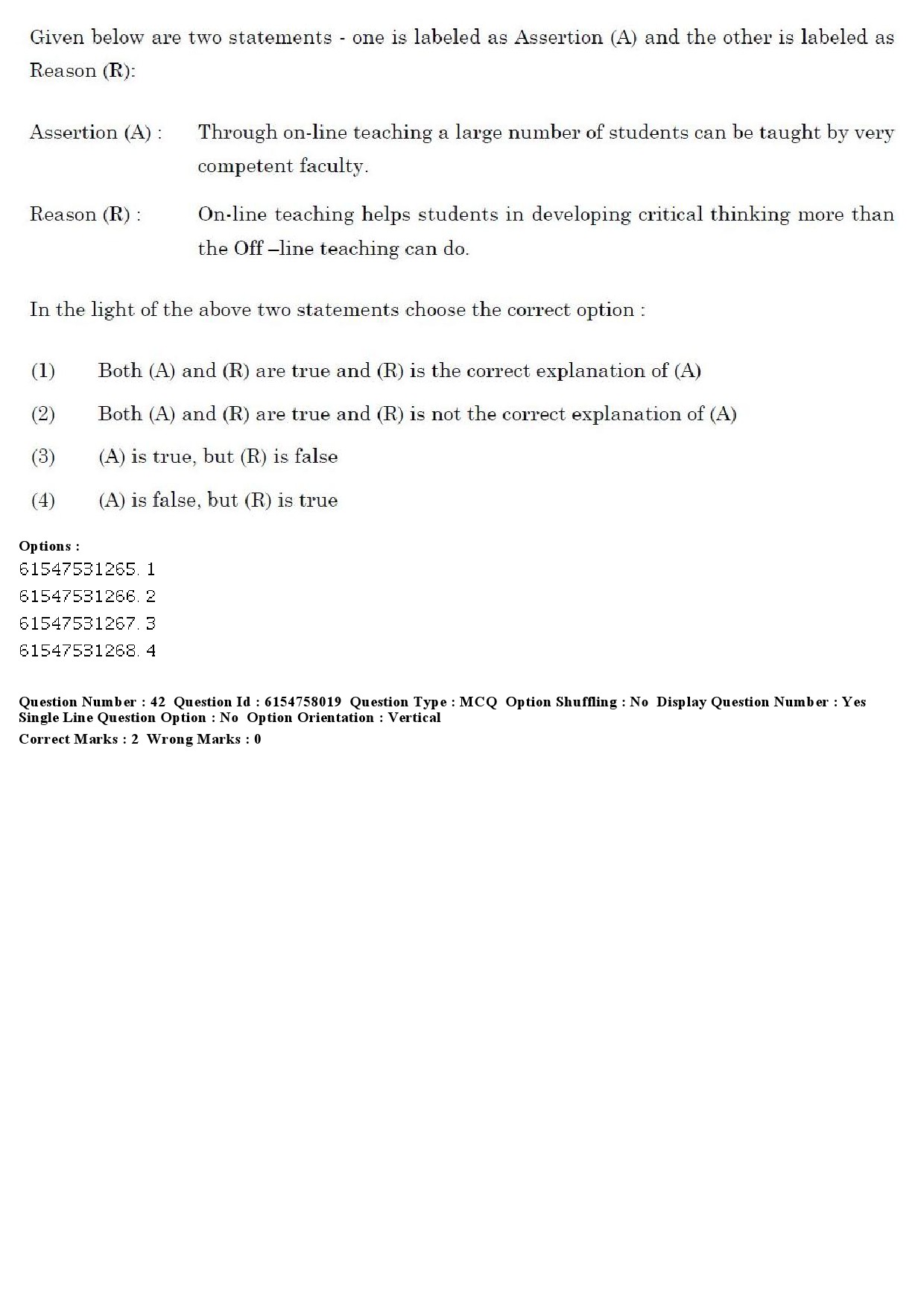 UGC NET Adult Education Question Paper December 2019 43