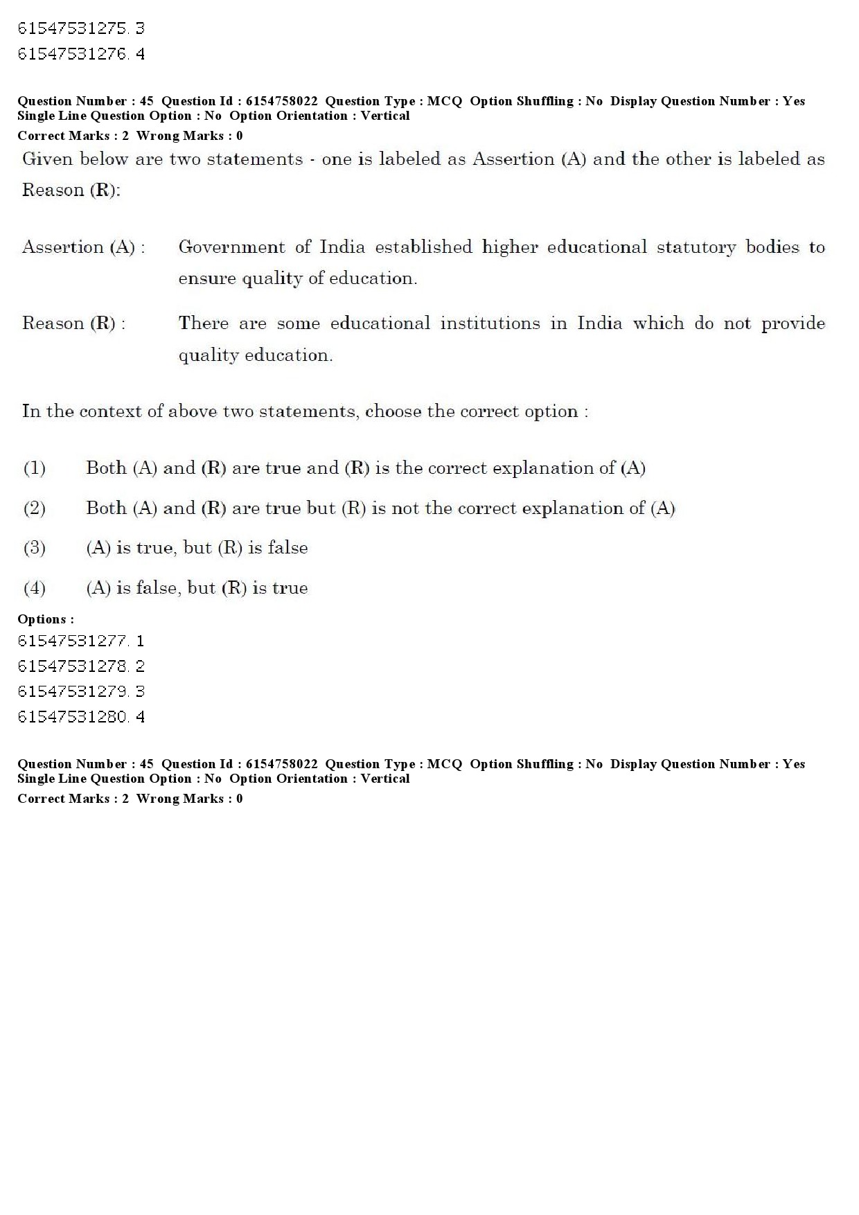 UGC NET Adult Education Question Paper December 2019 47