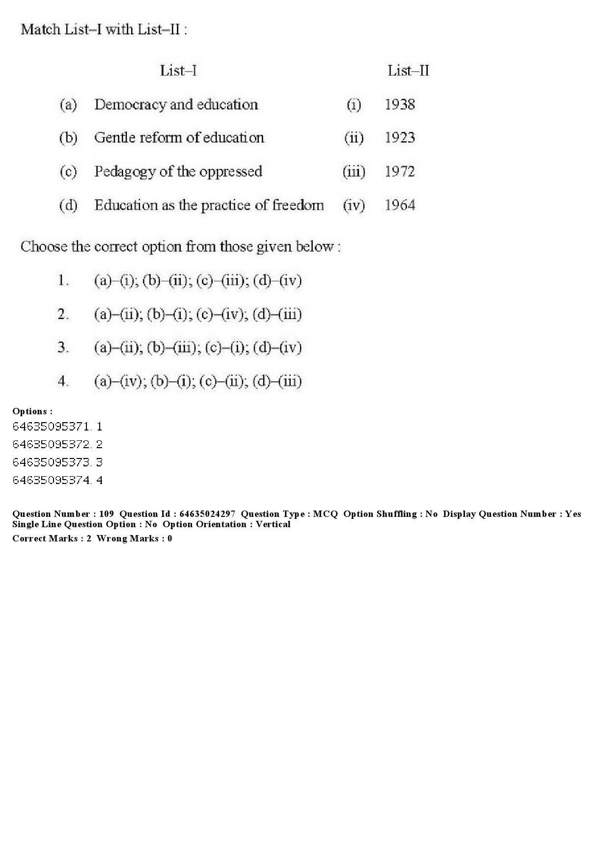 UGC NET Adult Education Question Paper June 2019 114