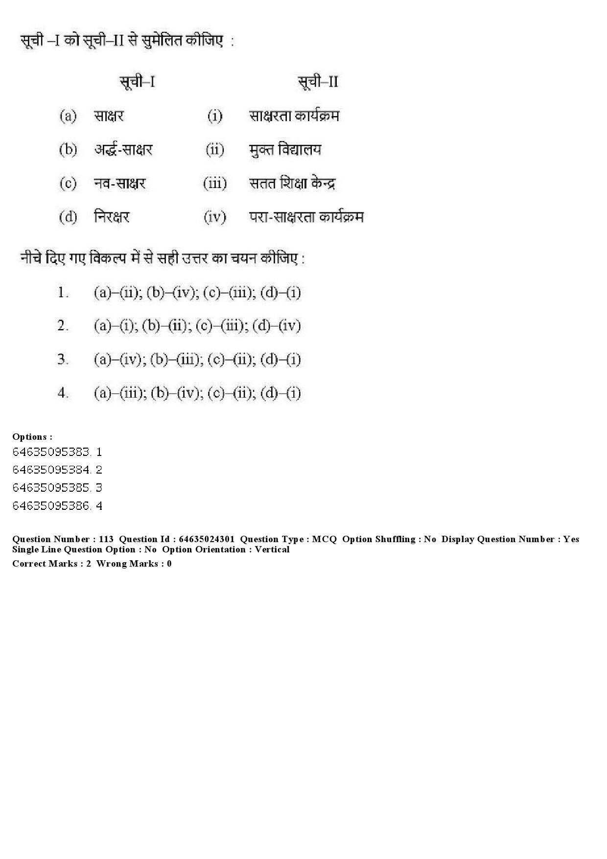 UGC NET Adult Education Question Paper June 2019 121