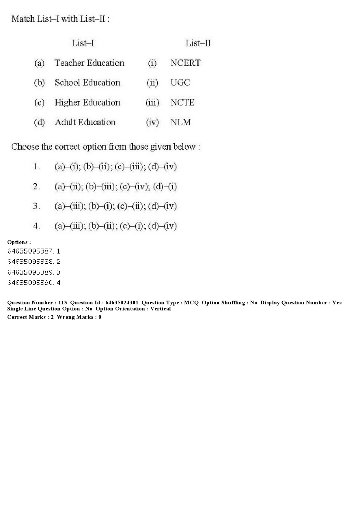 UGC NET Adult Education Question Paper June 2019 122