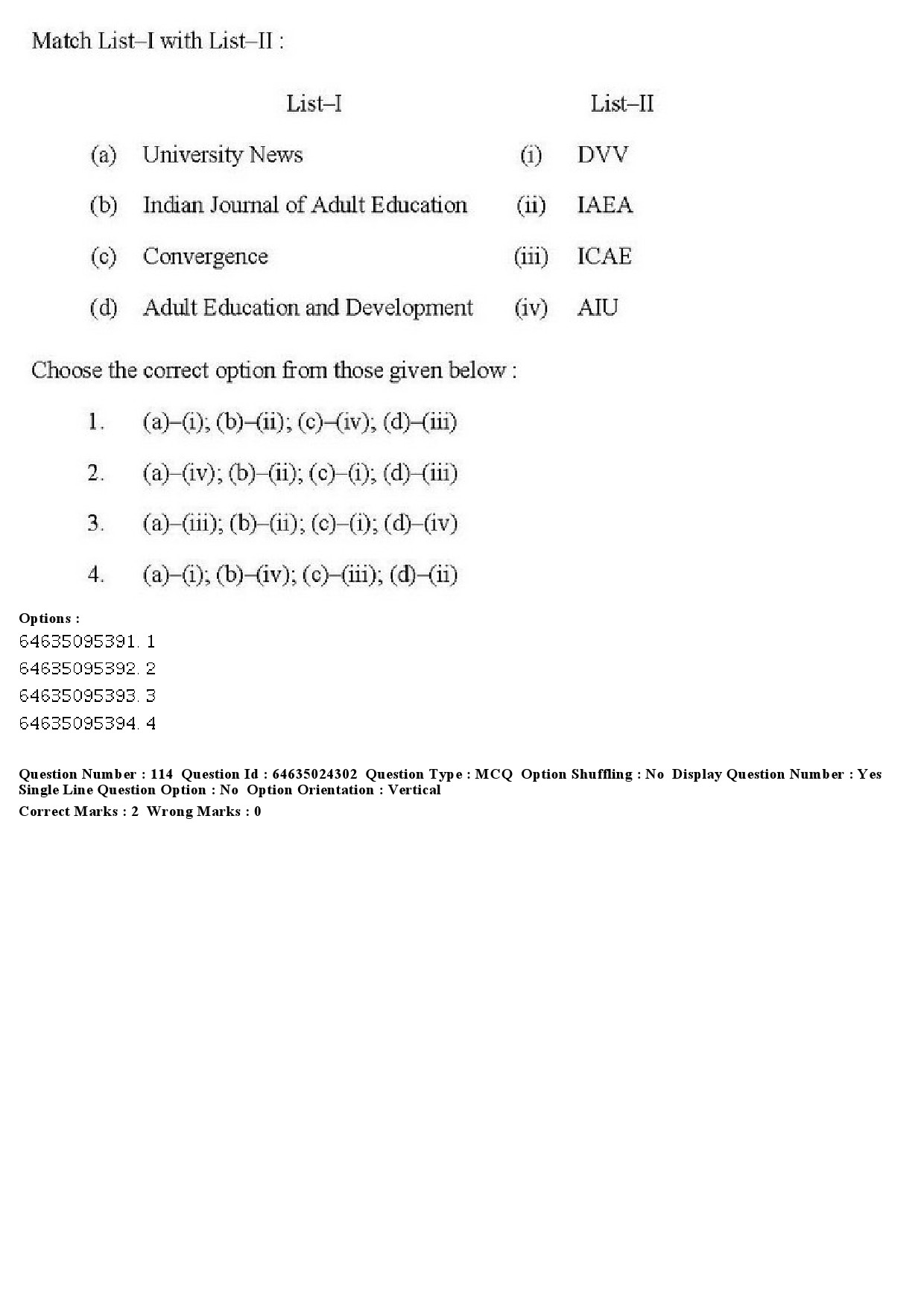 UGC NET Adult Education Question Paper June 2019 124