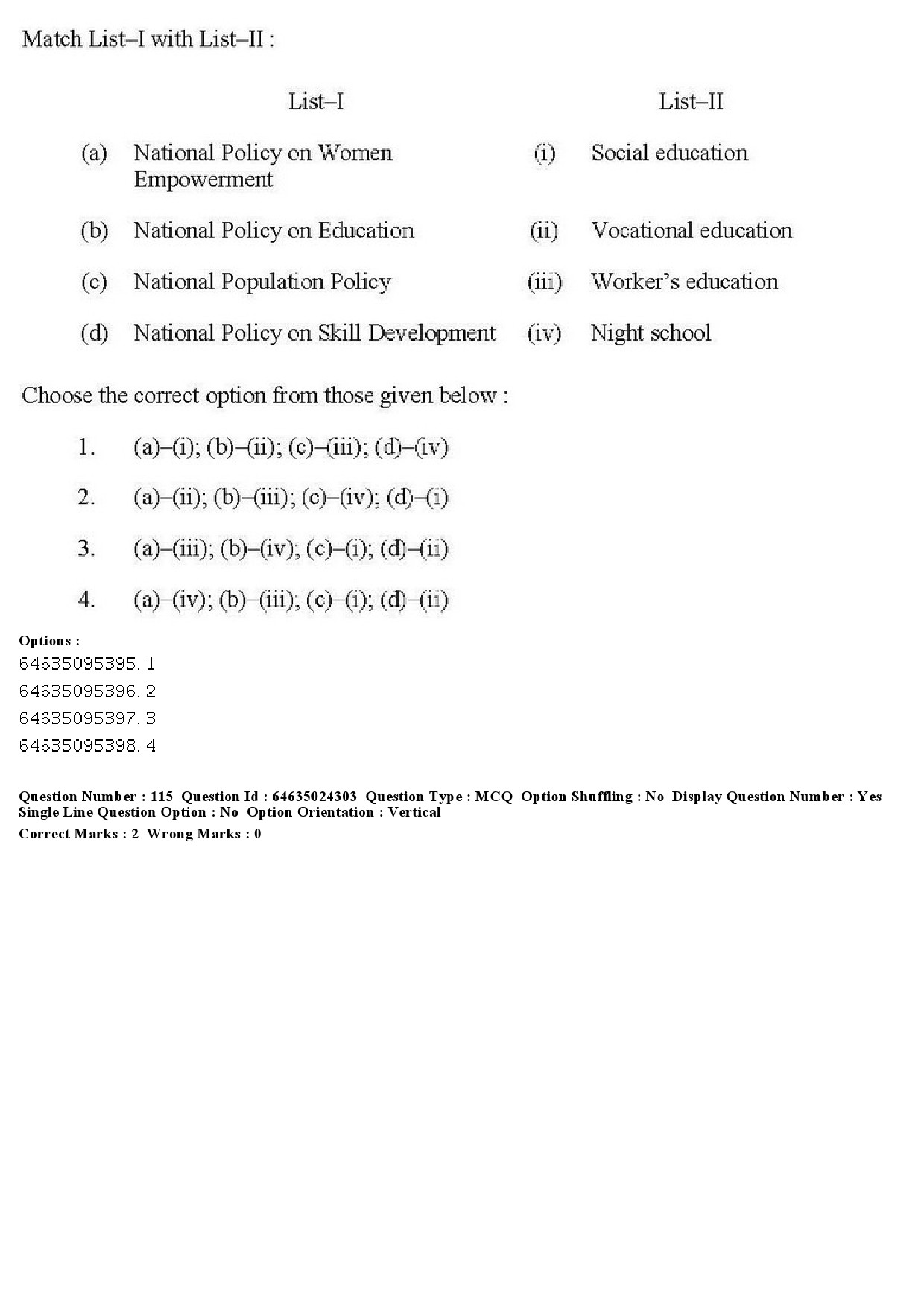 UGC NET Adult Education Question Paper June 2019 126