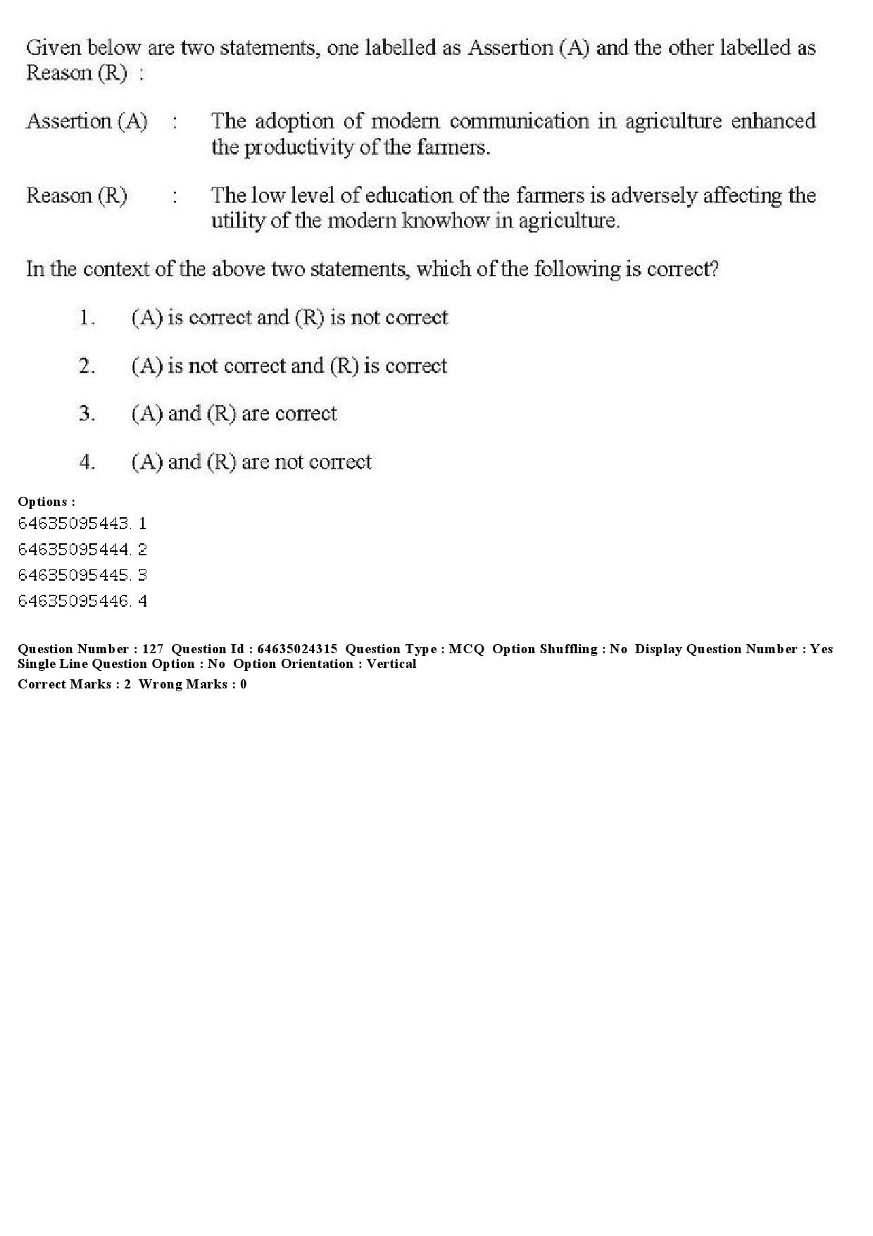 UGC NET Adult Education Question Paper June 2019 150