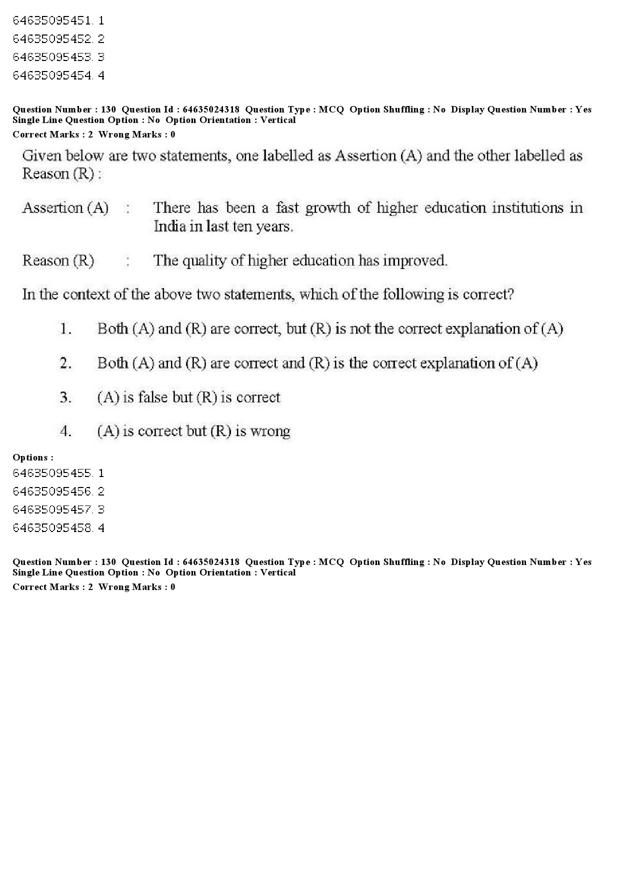 UGC NET Adult Education Question Paper June 2019 154