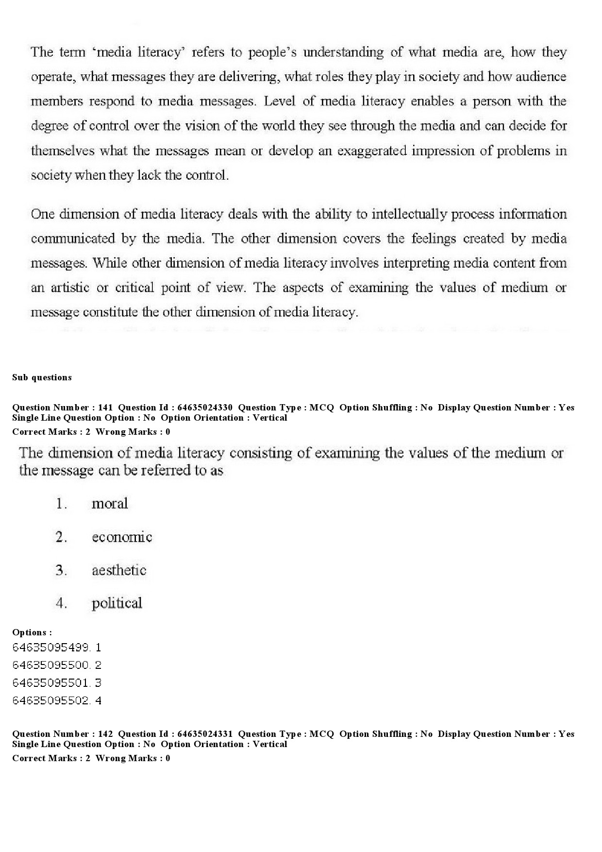 UGC NET Adult Education Question Paper June 2019 169