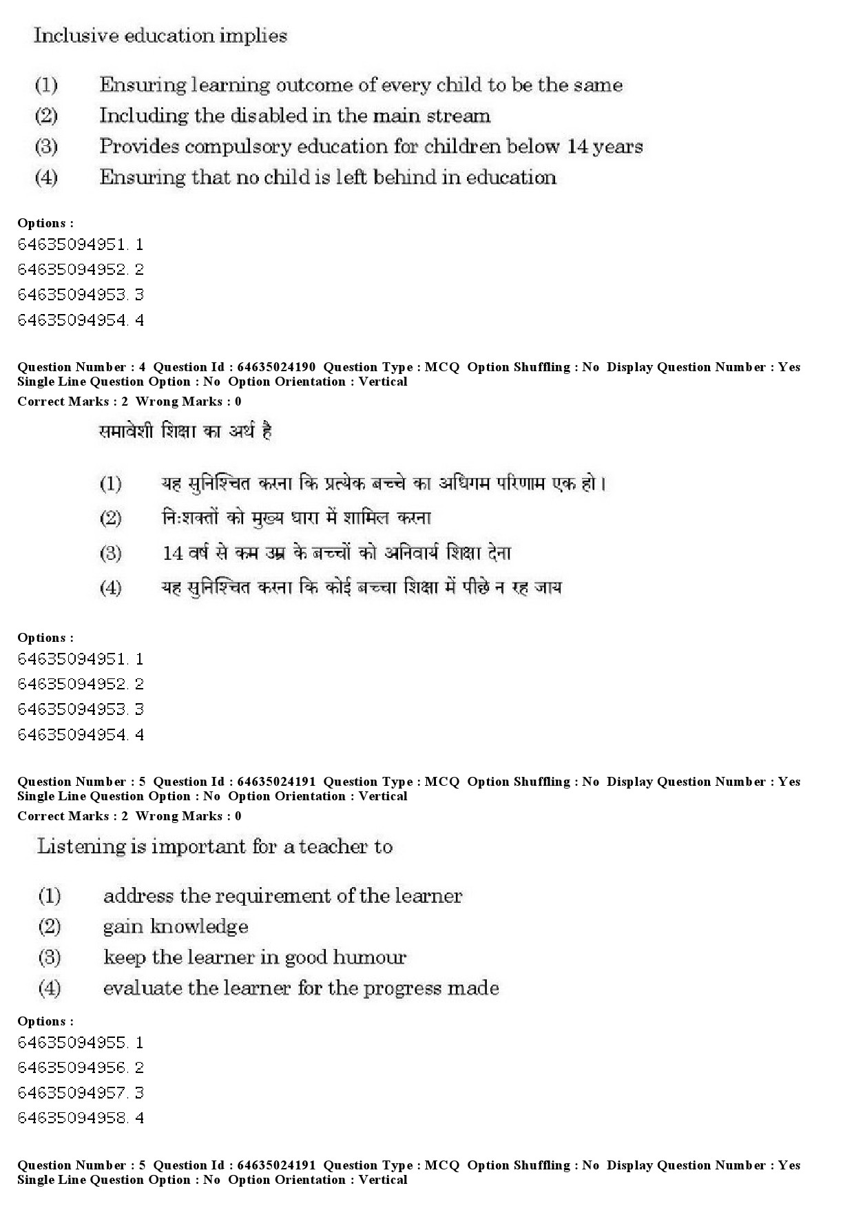 UGC NET Adult Education Question Paper June 2019 4