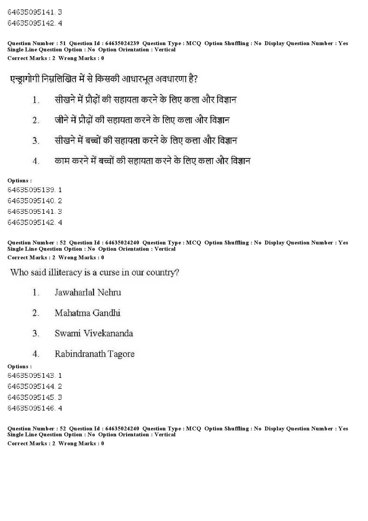 UGC NET Adult Education Question Paper June 2019 41