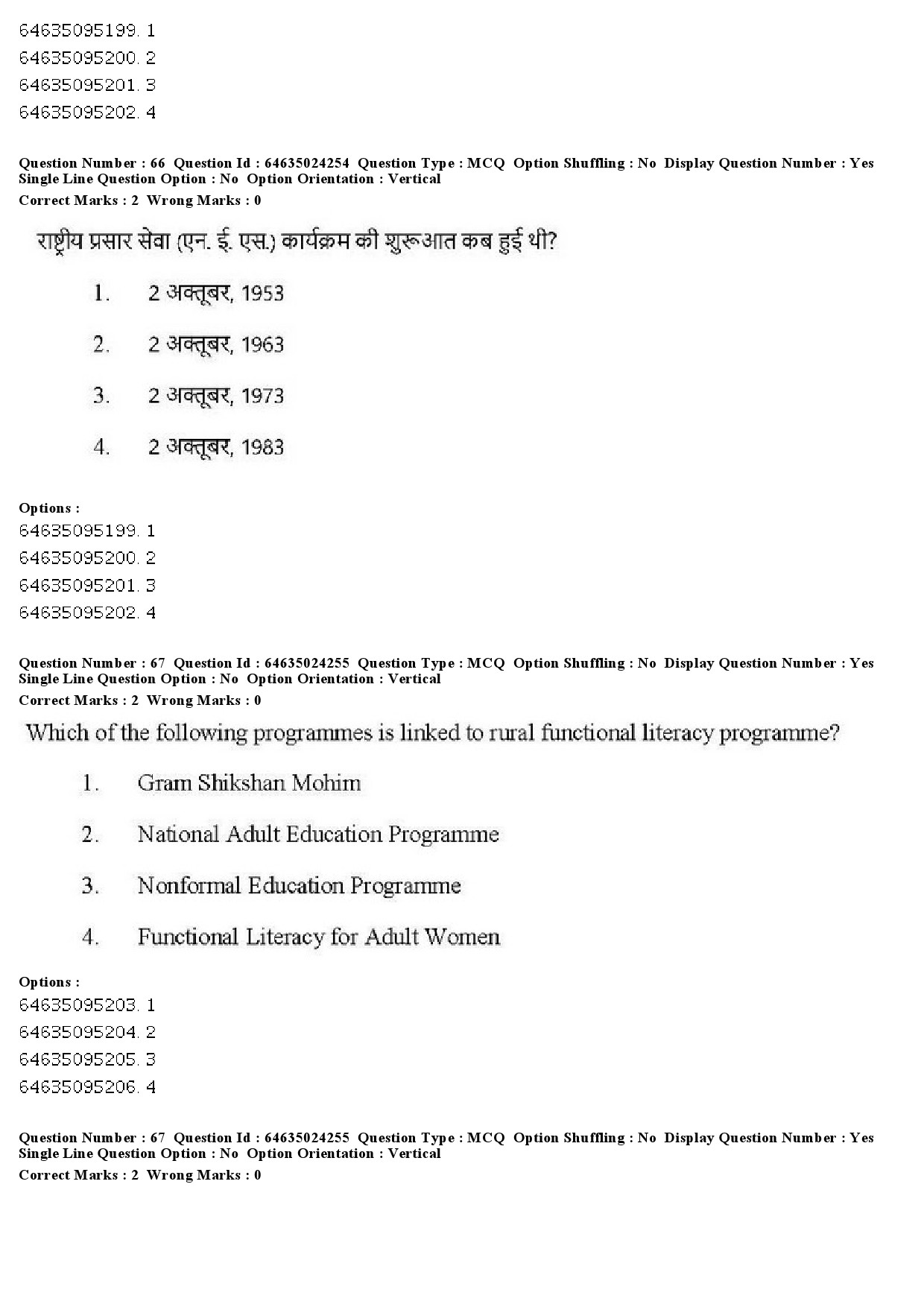 UGC NET Adult Education Question Paper June 2019 53