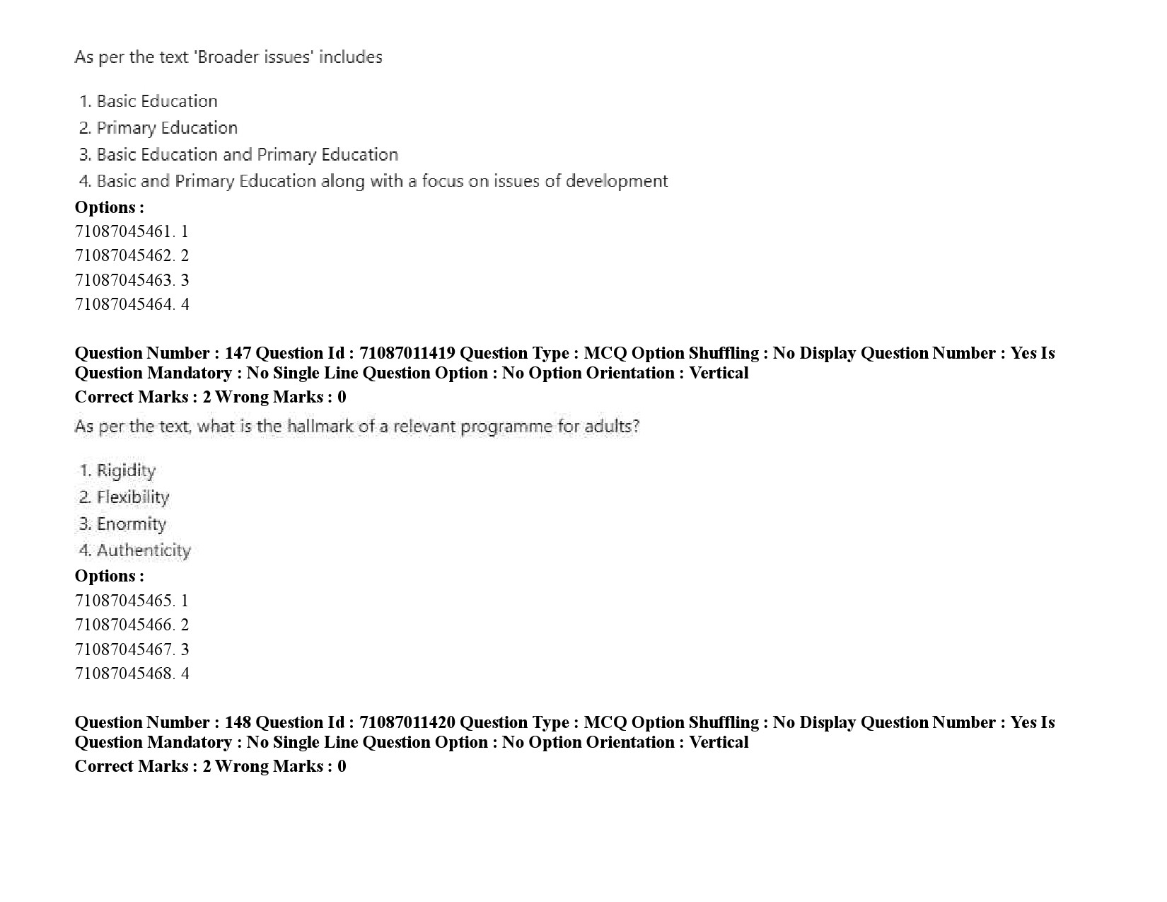 UGC NET Adult Education Question Paper September 2020 228