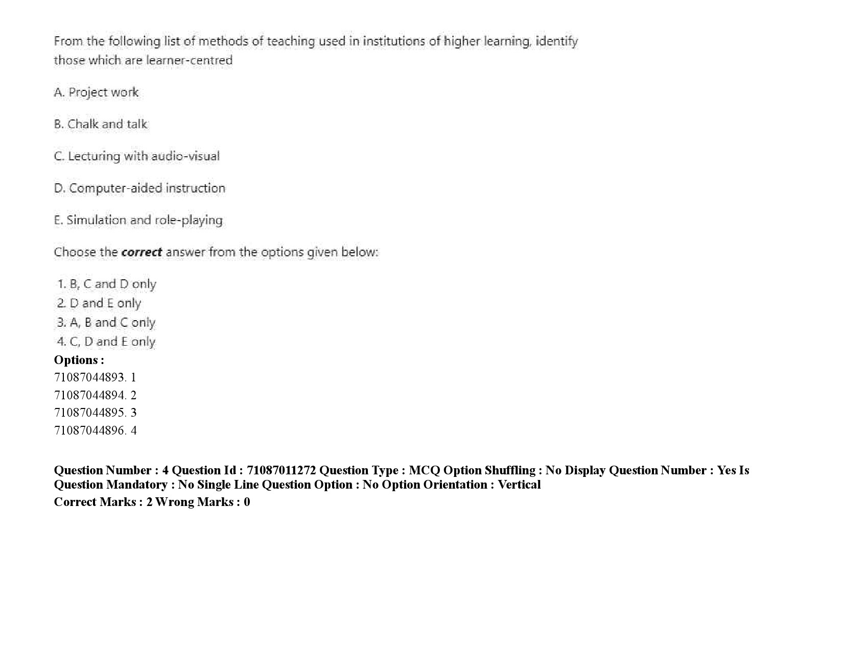 UGC NET Adult Education Question Paper September 2020 7