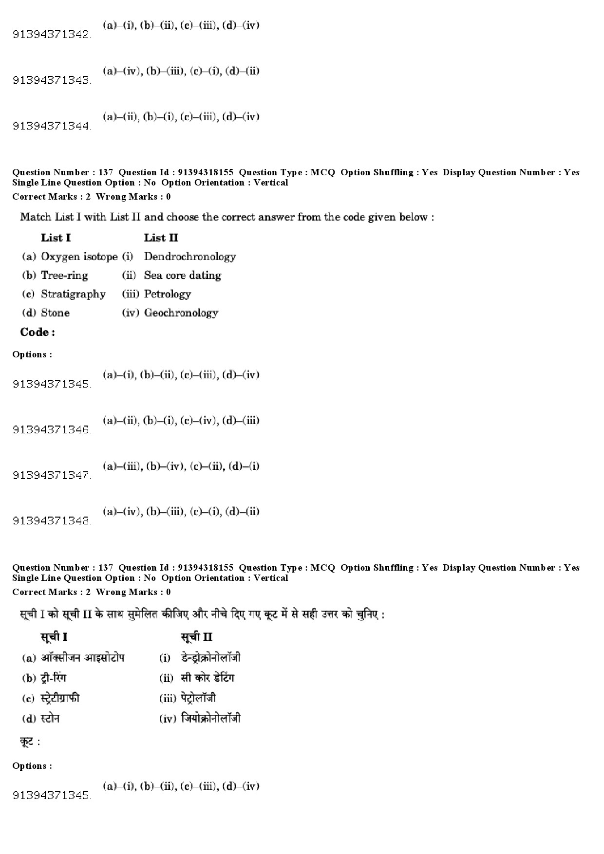 UGC NET Anthropology Question Paper December 2018 126