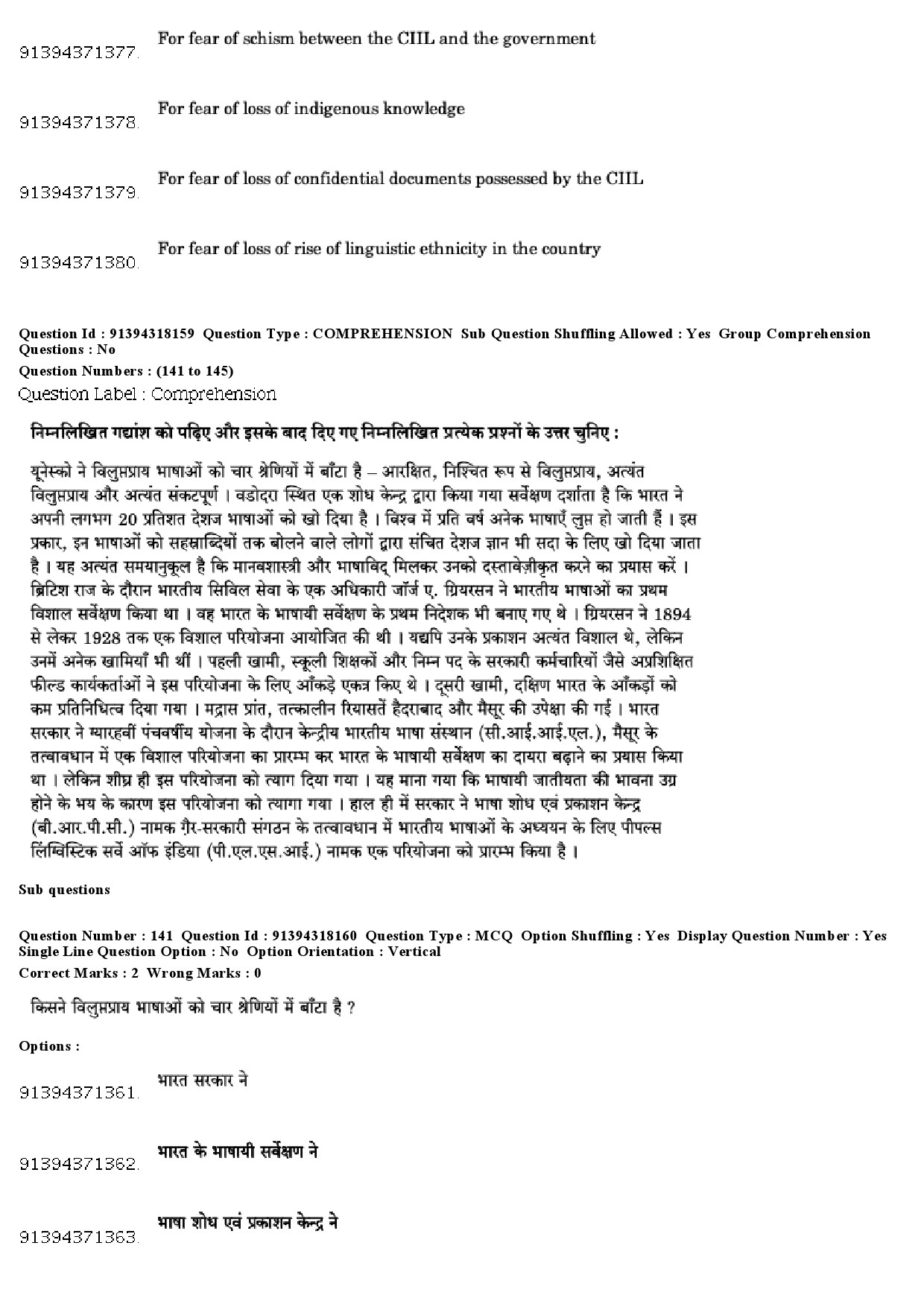 UGC NET Anthropology Question Paper December 2018 133