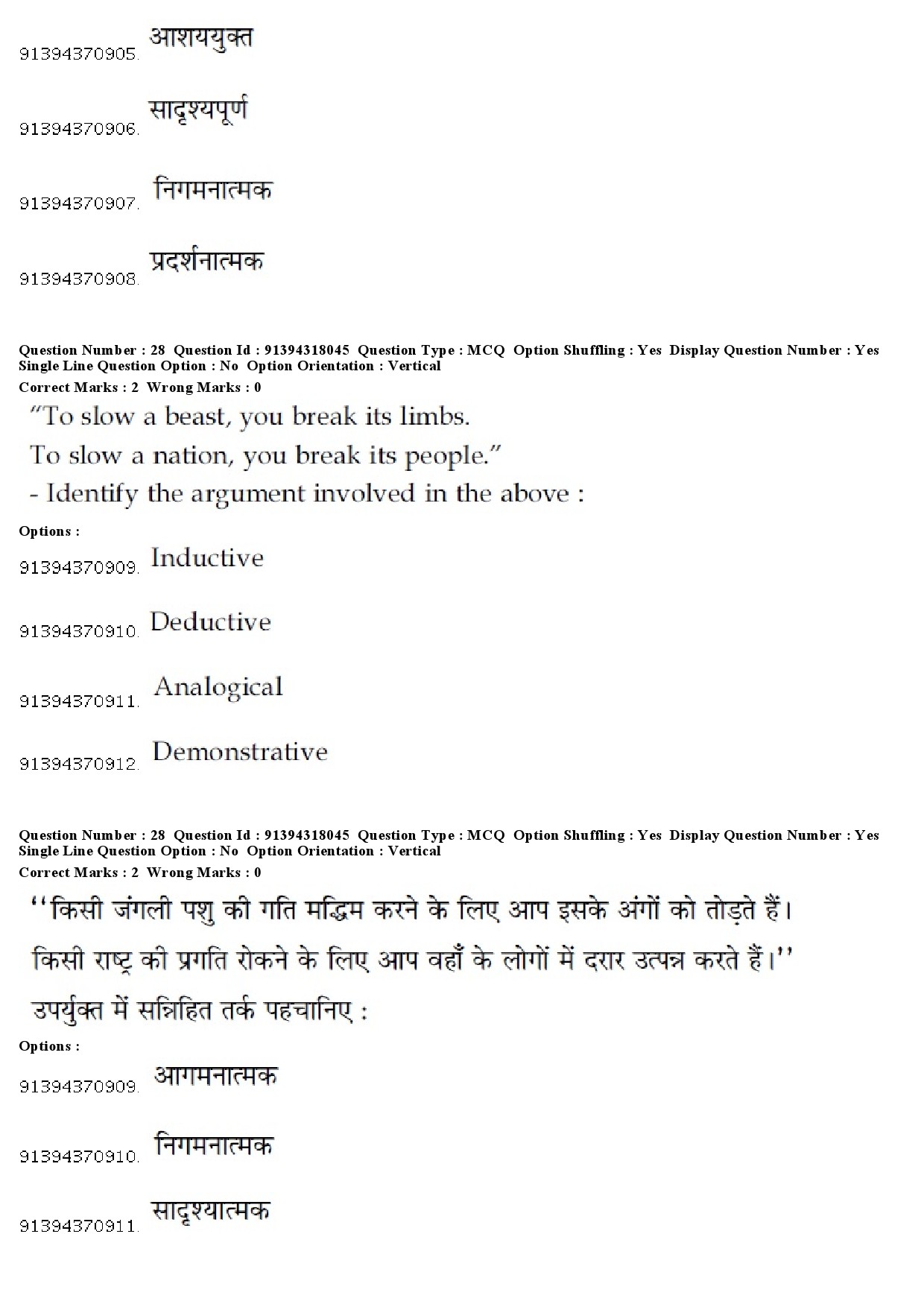 UGC NET Anthropology Question Paper December 2018 24