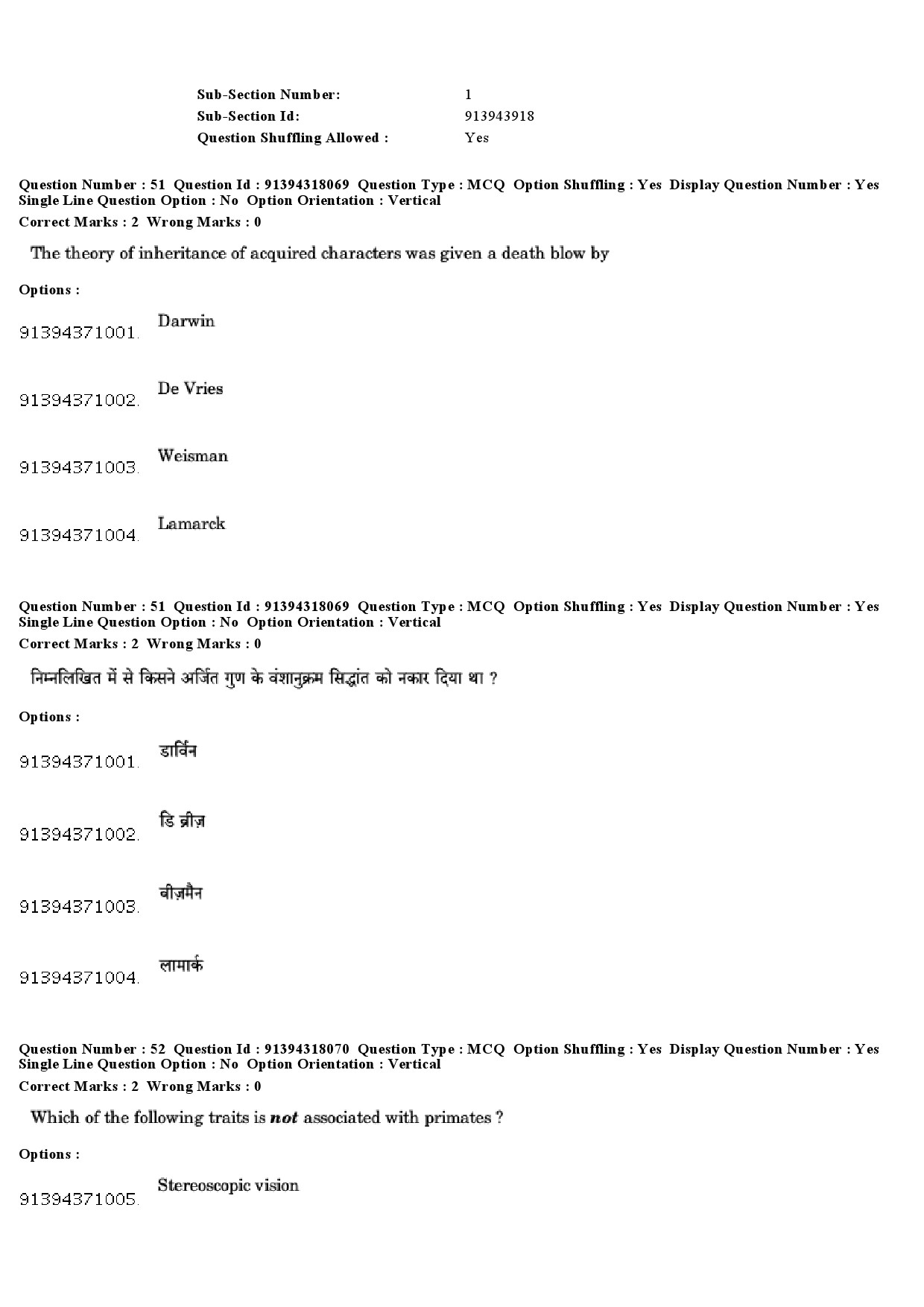 UGC NET Anthropology Question Paper December 2018 45