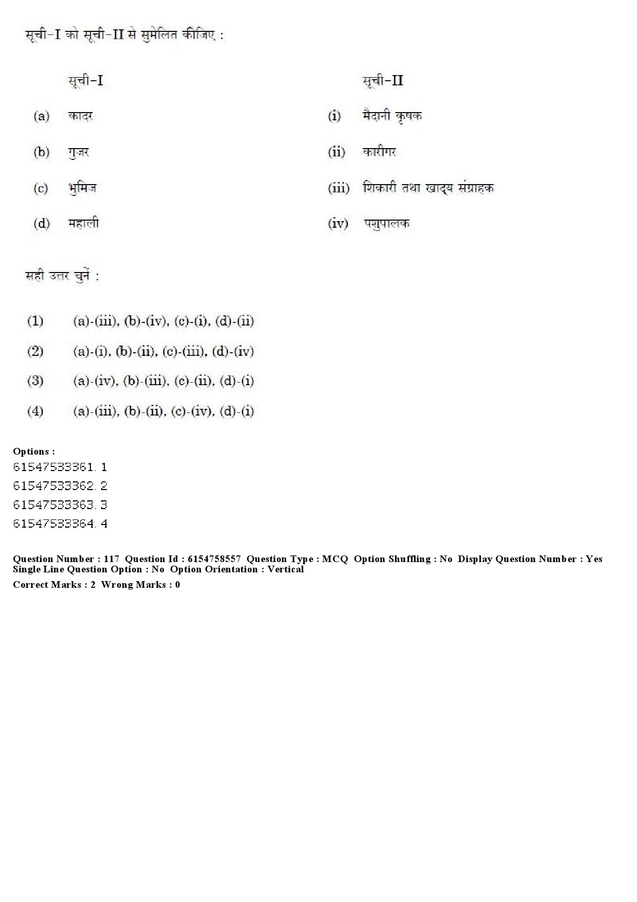 UGC NET Anthropology Question Paper December 2019 103