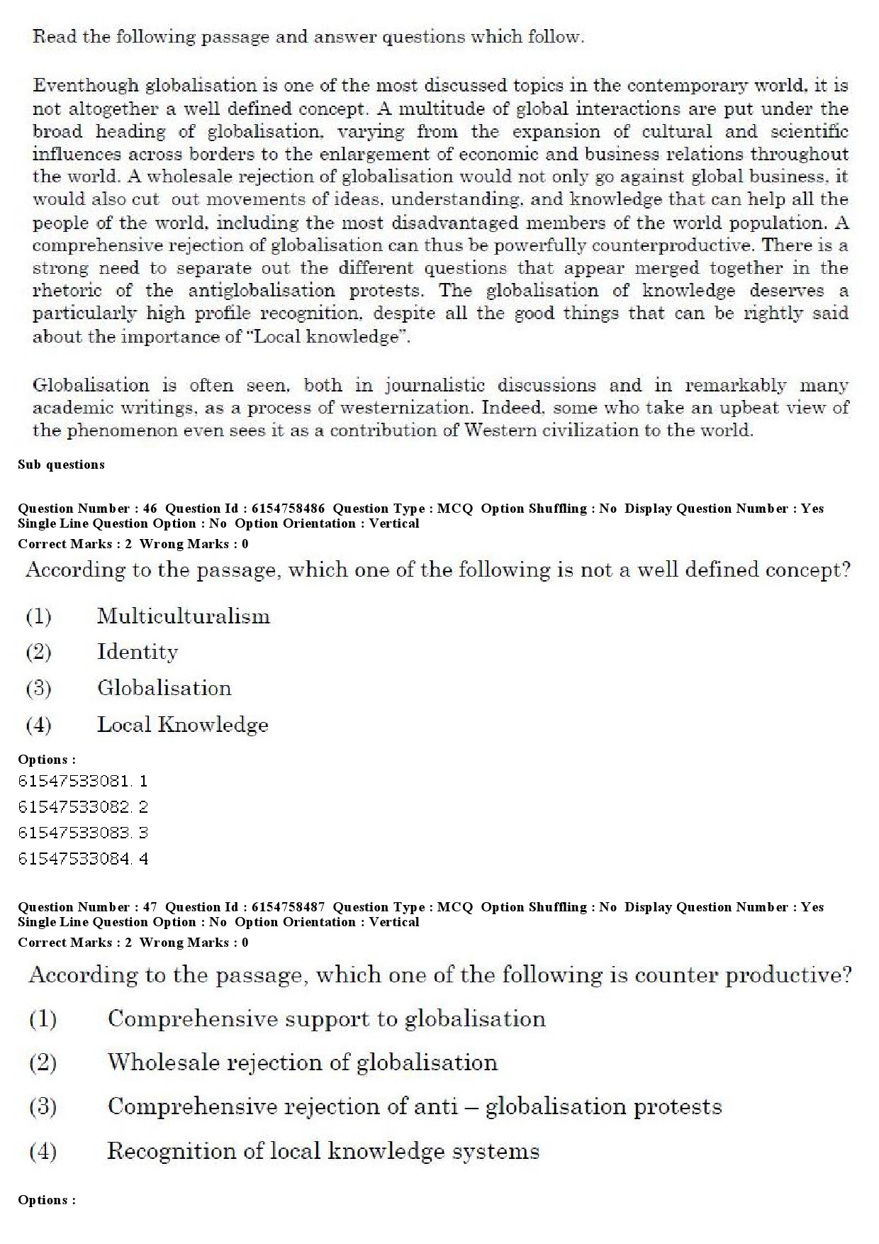 UGC NET Anthropology Question Paper December 2019 49