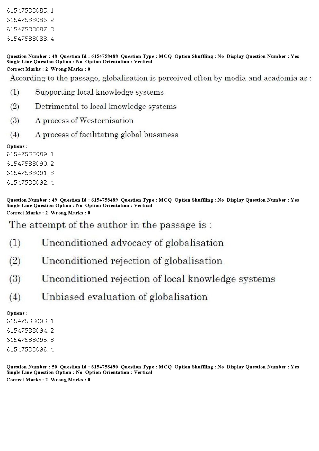 UGC NET Anthropology Question Paper December 2019 50