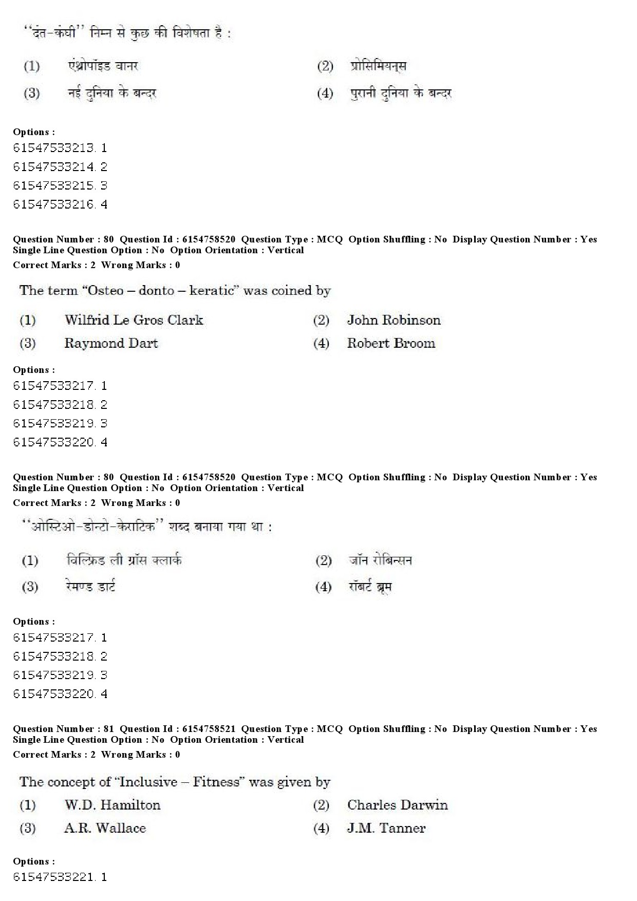 UGC NET Anthropology Question Paper December 2019 71