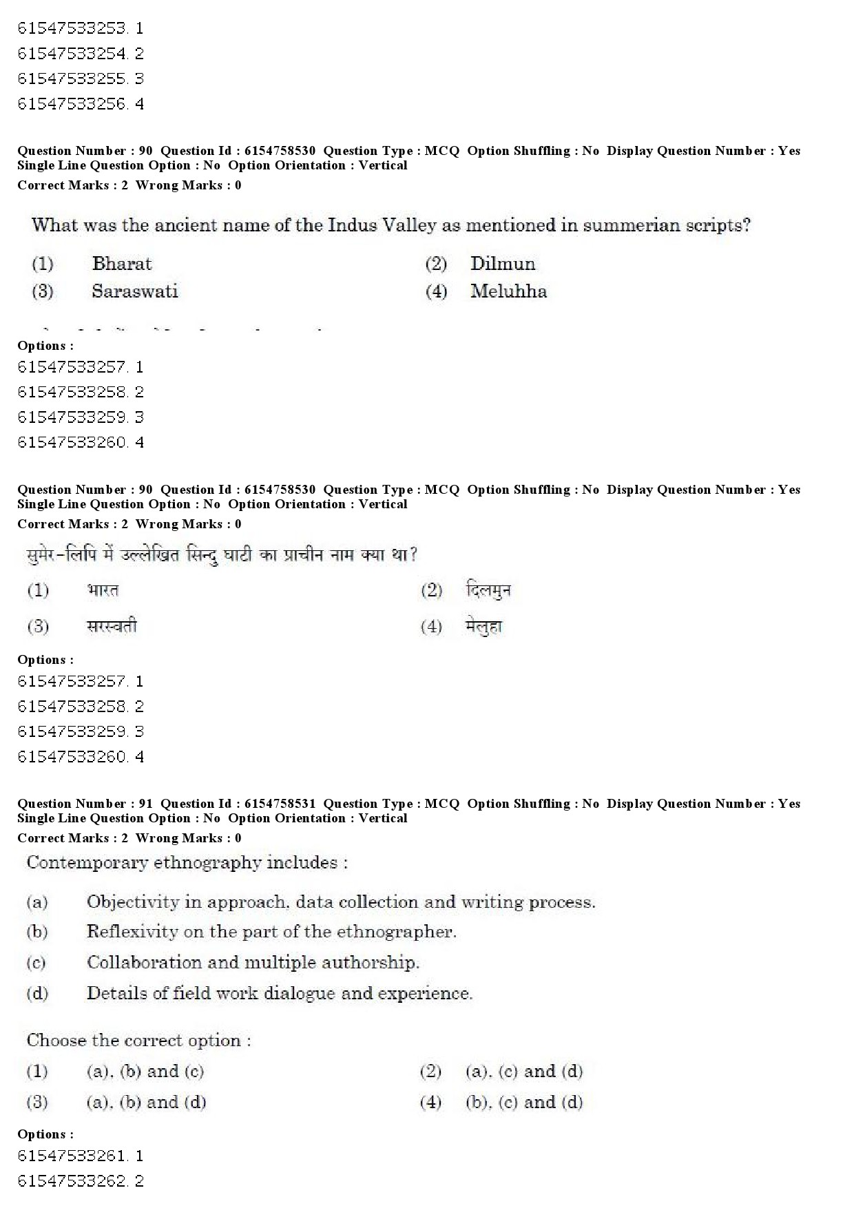 UGC NET Anthropology Question Paper December 2019 77