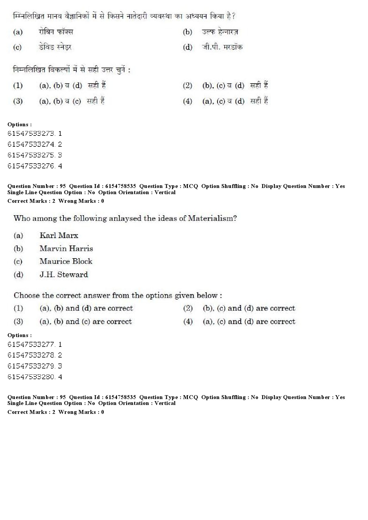 UGC NET Anthropology Question Paper December 2019 81