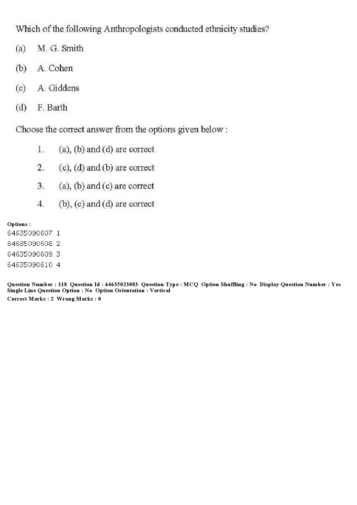 UGC NET Anthropology Question Paper June 2019 103