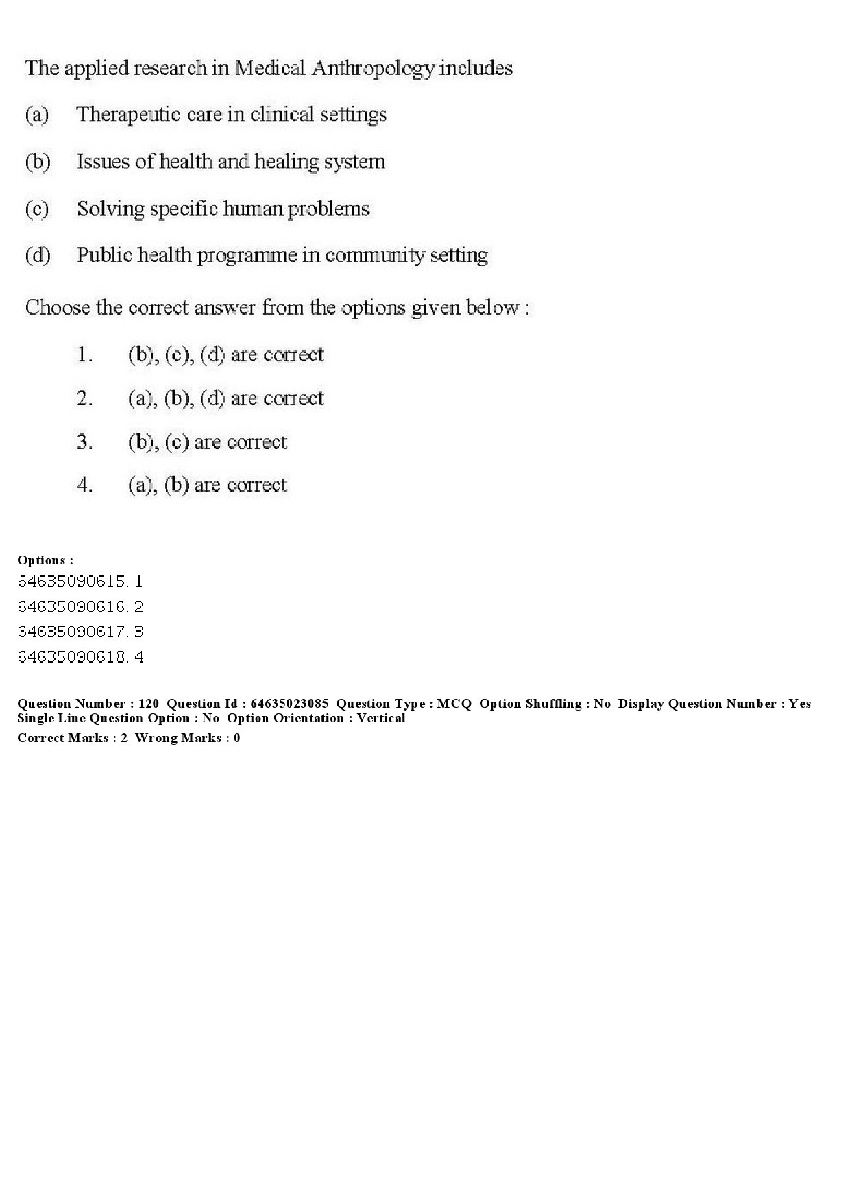 UGC NET Anthropology Question Paper June 2019 107