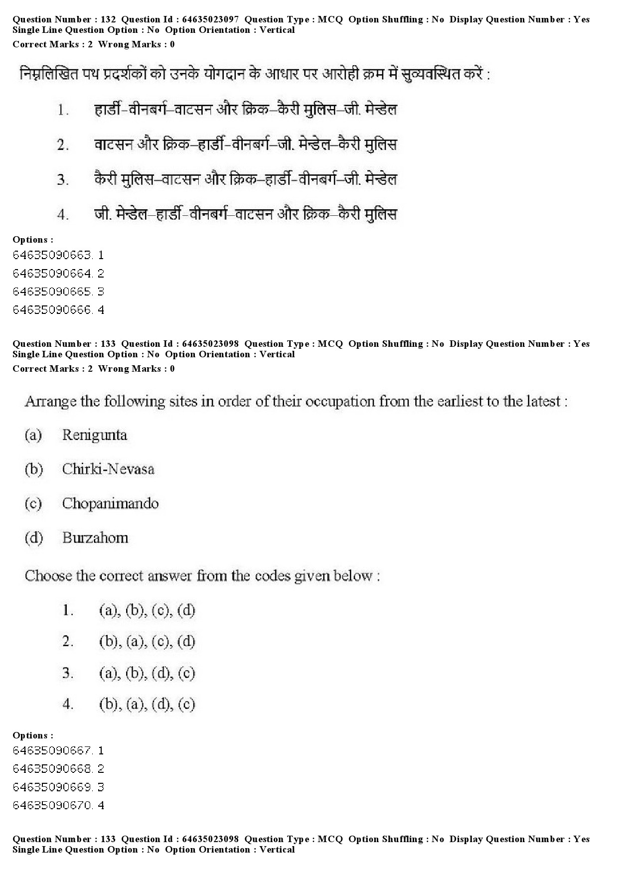 UGC NET Anthropology Question Paper June 2019 131