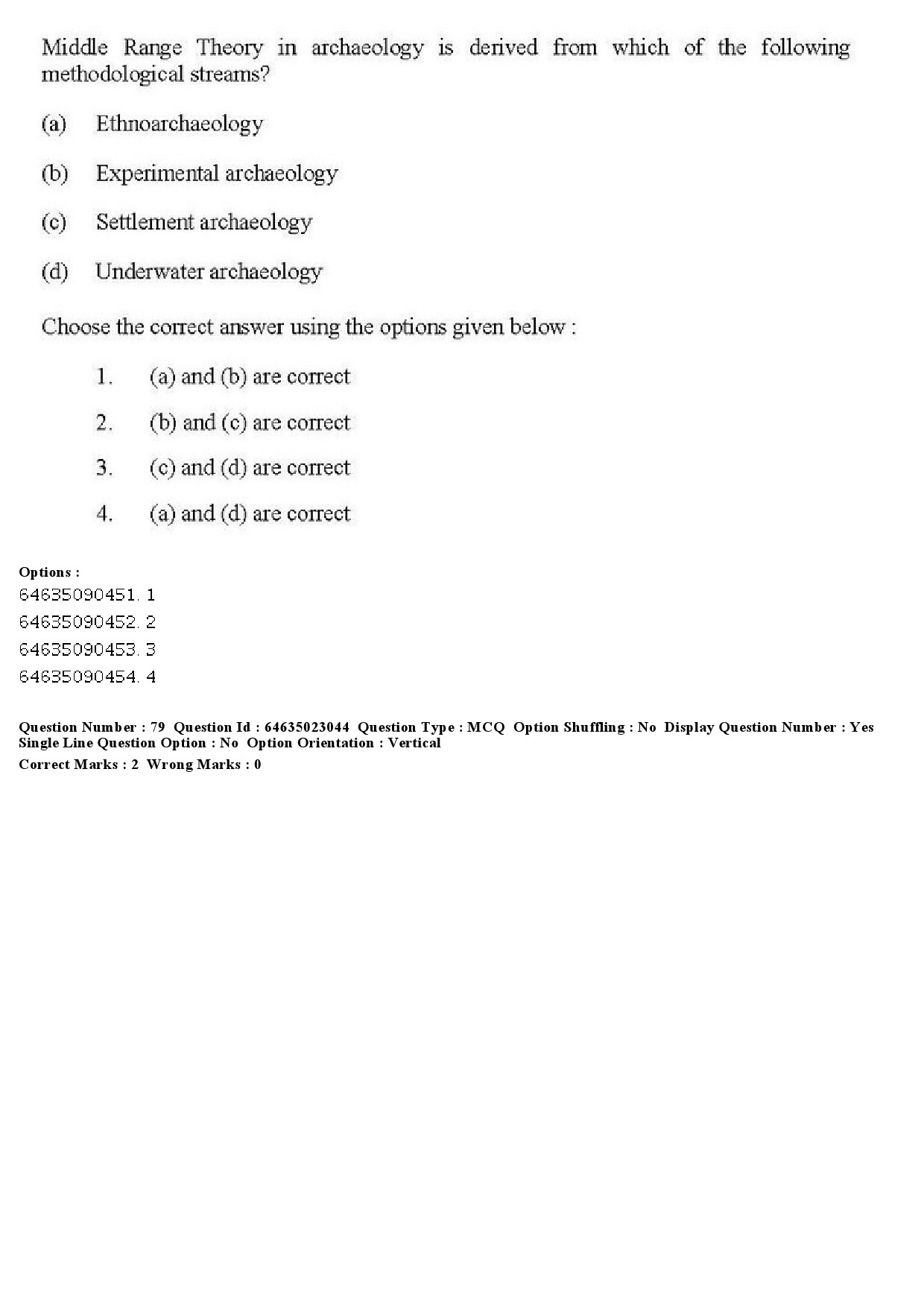 UGC NET Anthropology Question Paper June 2019 65