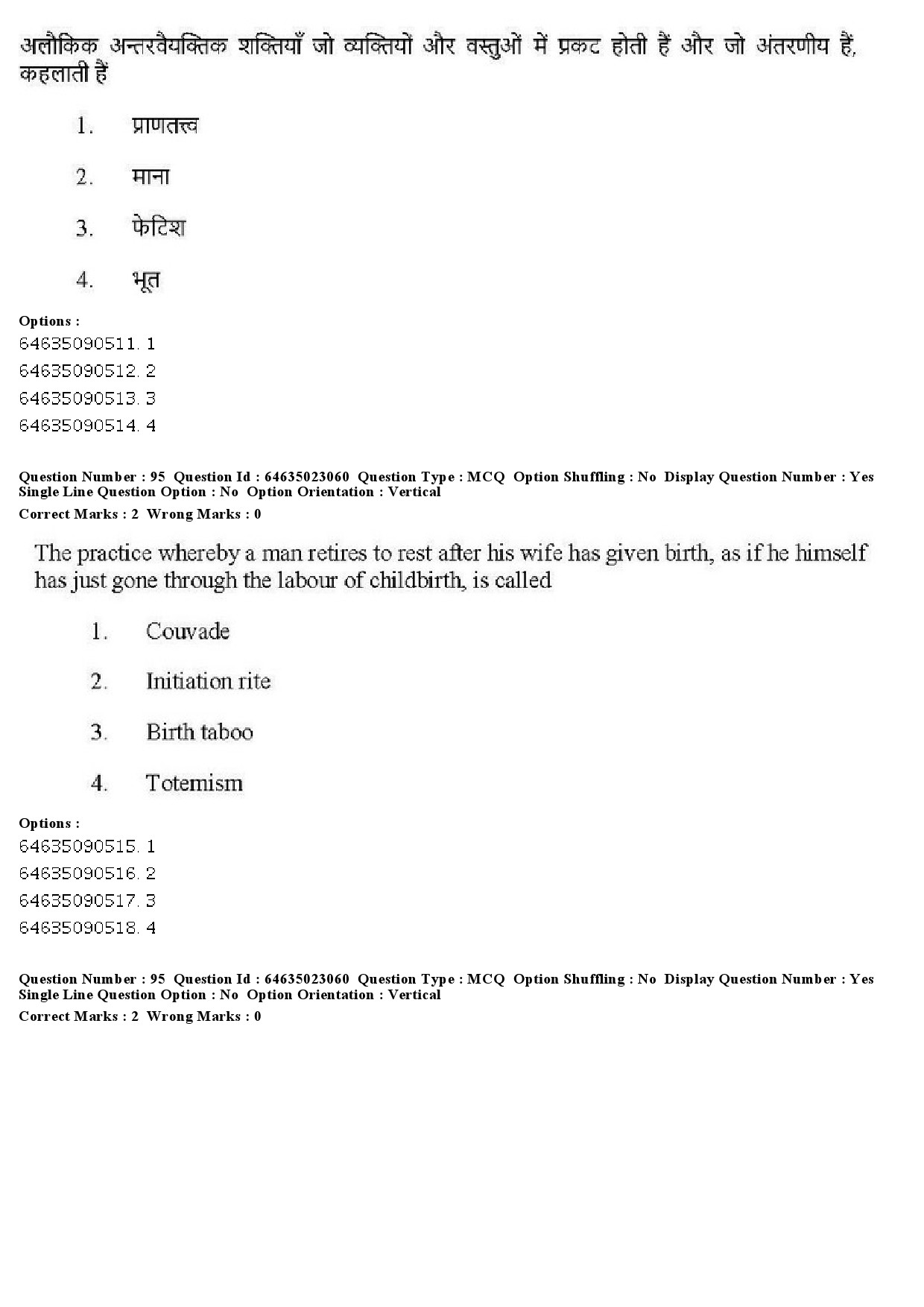 UGC NET Anthropology Question Paper June 2019 79