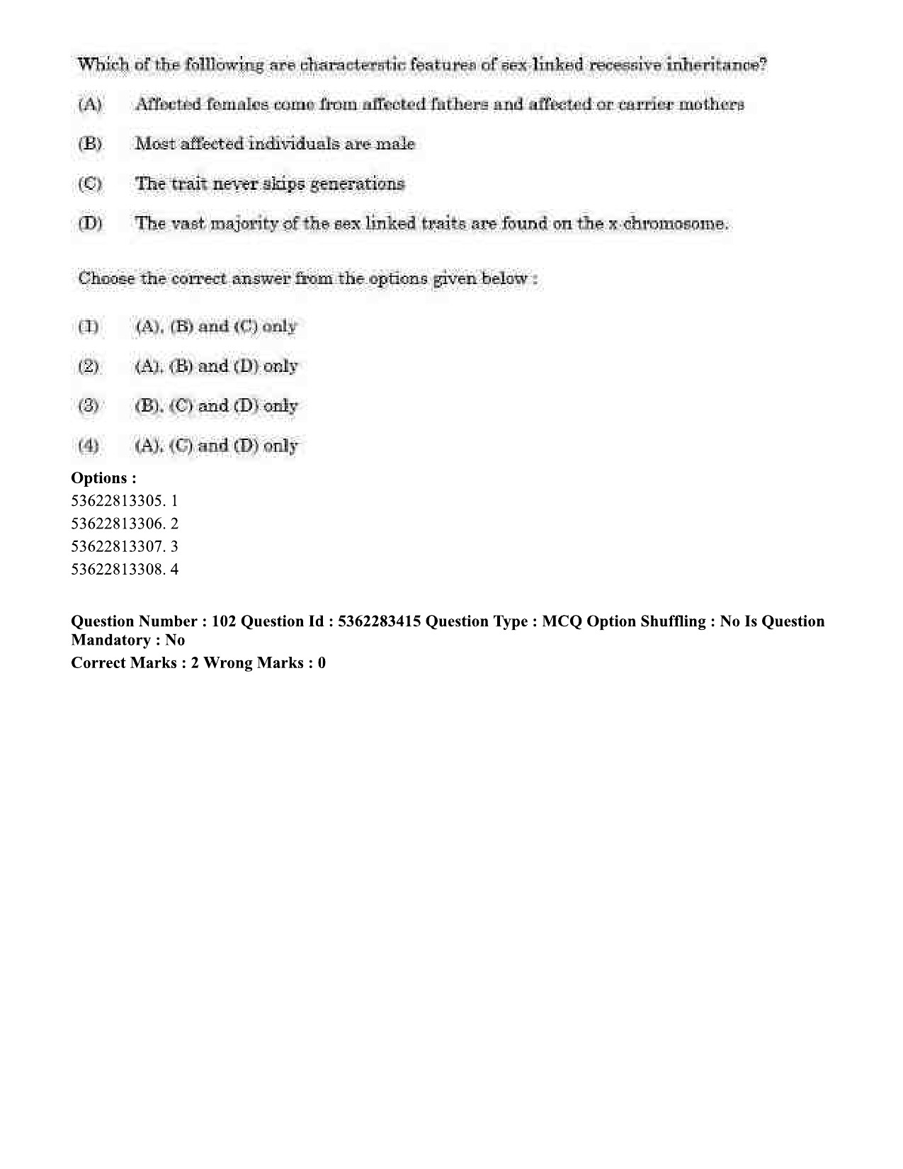 UGC NET Anthropology Question Paper September 2020 101