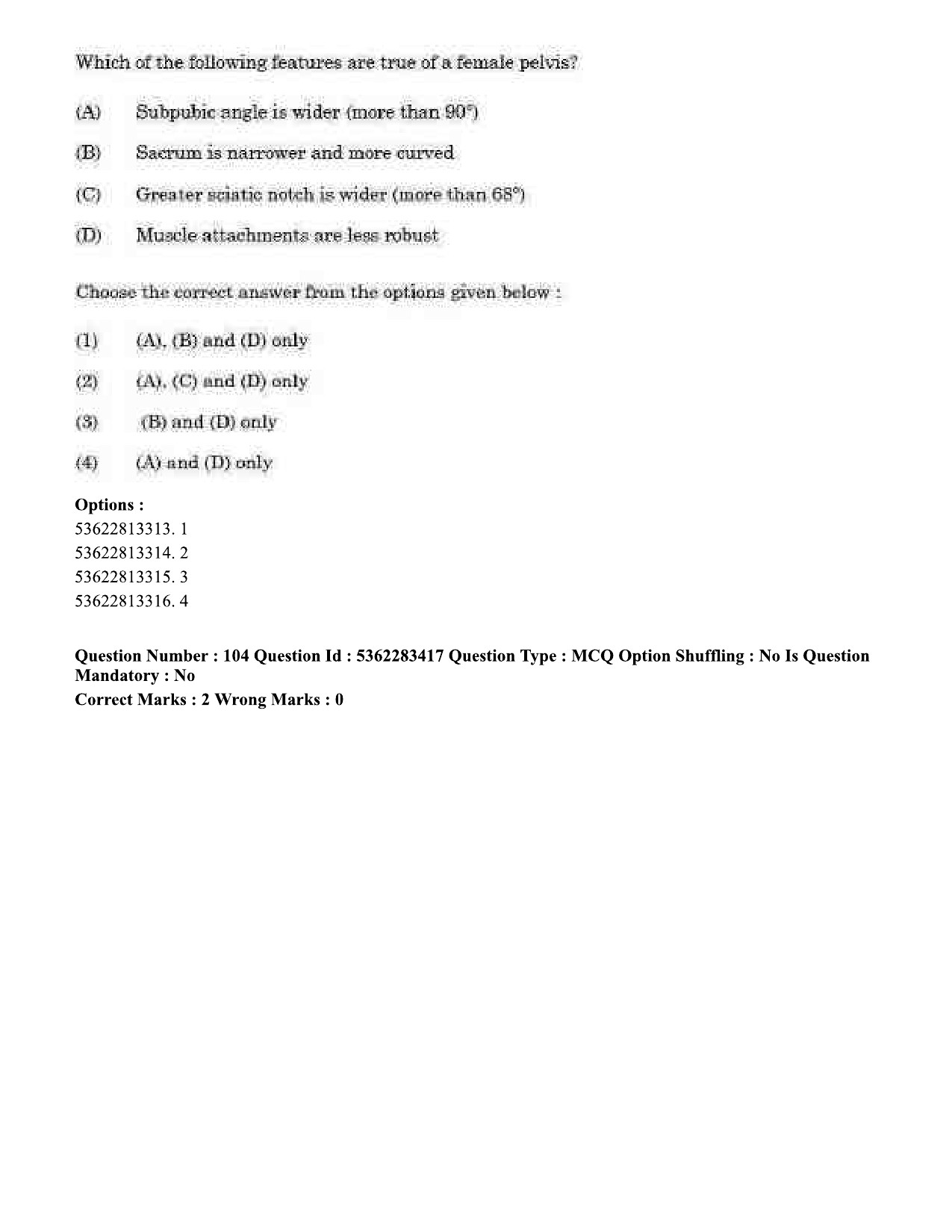 UGC NET Anthropology Question Paper September 2020 105