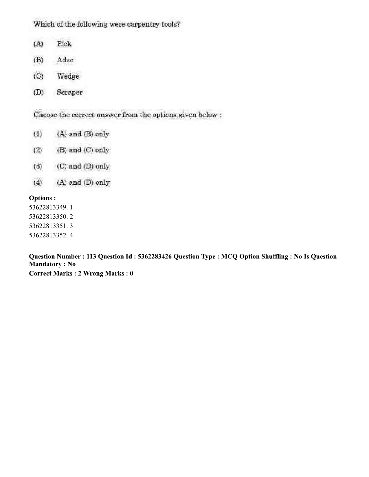 UGC NET Anthropology Question Paper September 2020 123