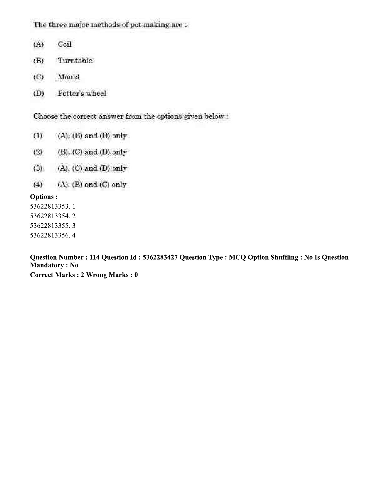 UGC NET Anthropology Question Paper September 2020 125