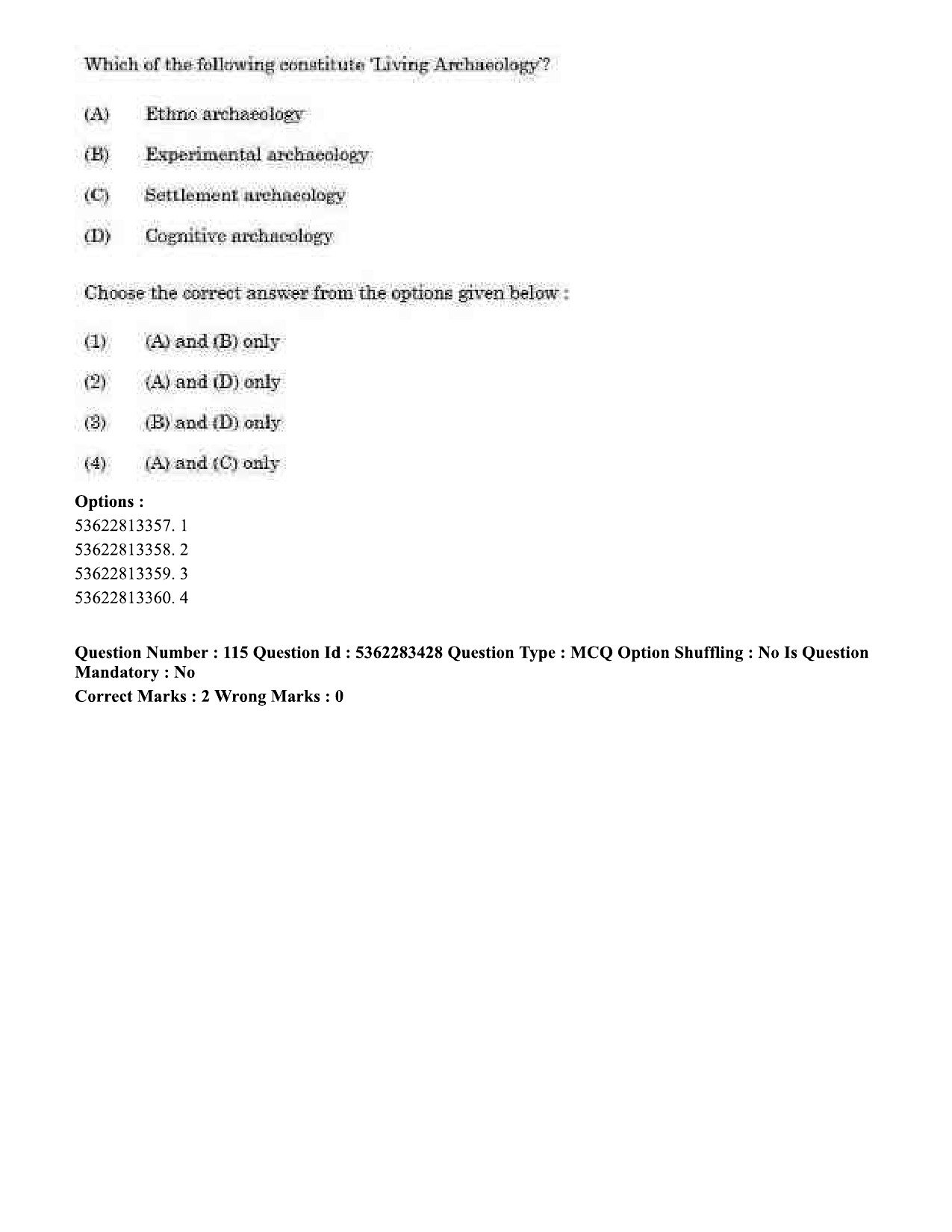 UGC NET Anthropology Question Paper September 2020 127